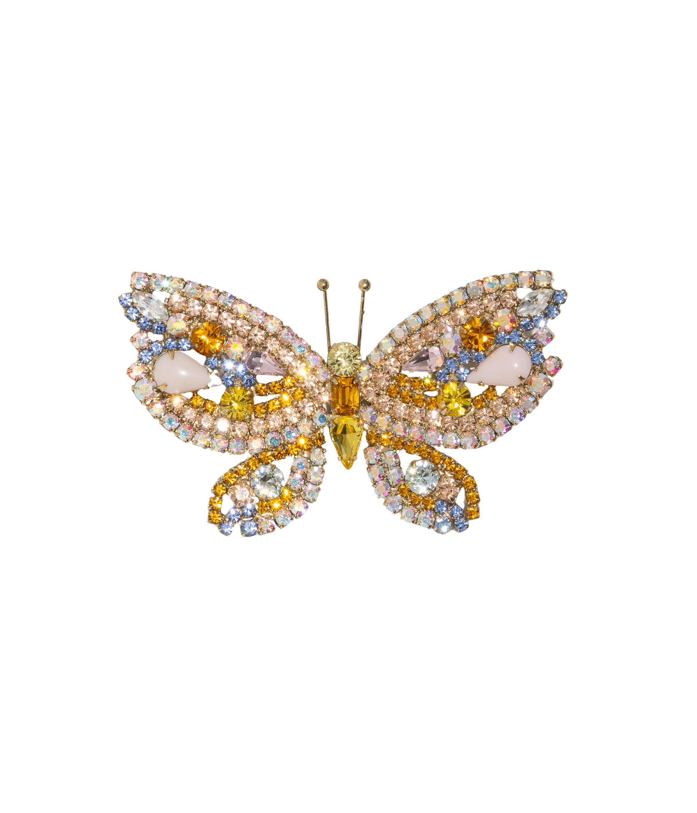 Large Butterfly in Vitrail Light AB / Vintage Rose / Topaz