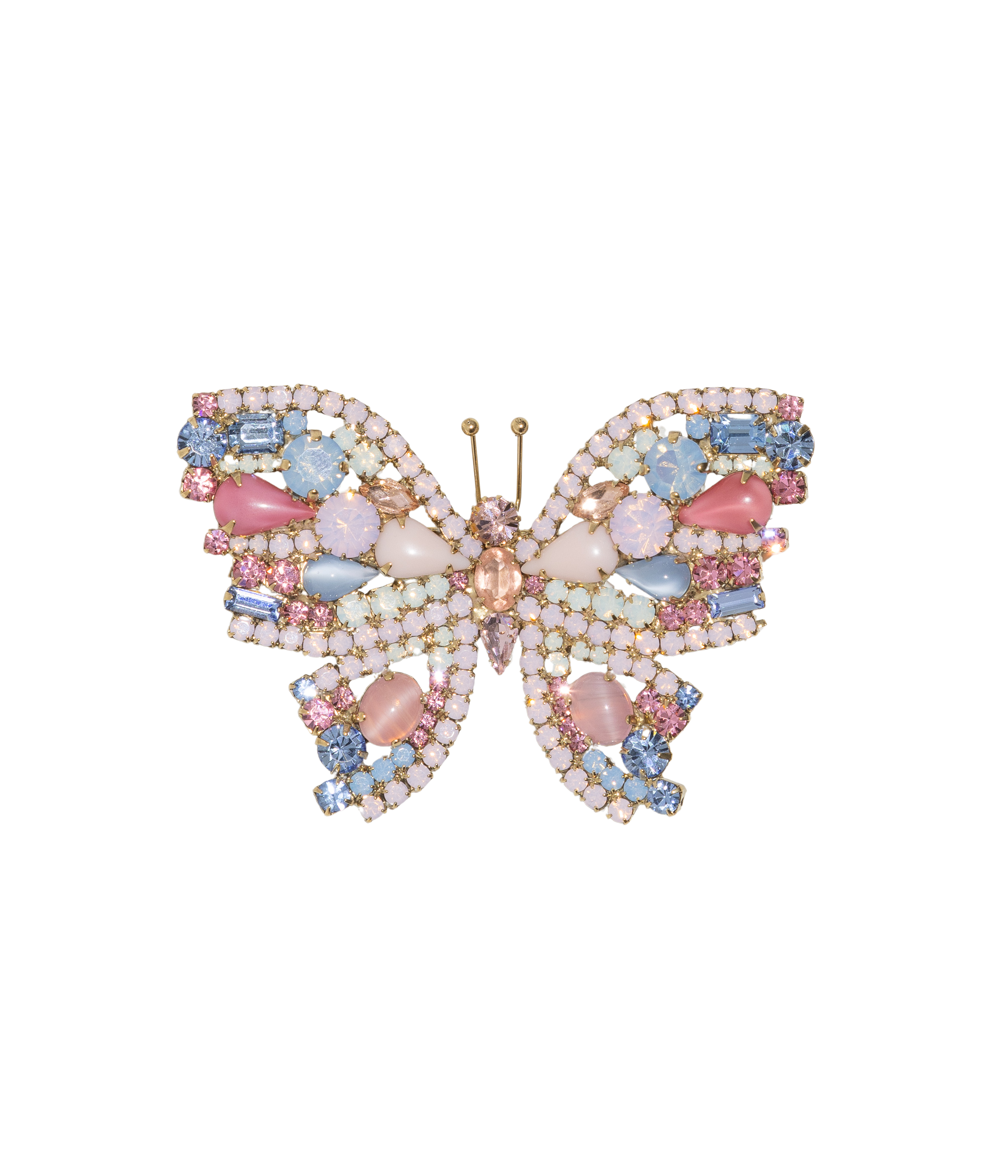 Large Butterfly in Rosaline / Light Sapphire / Light Rose AB