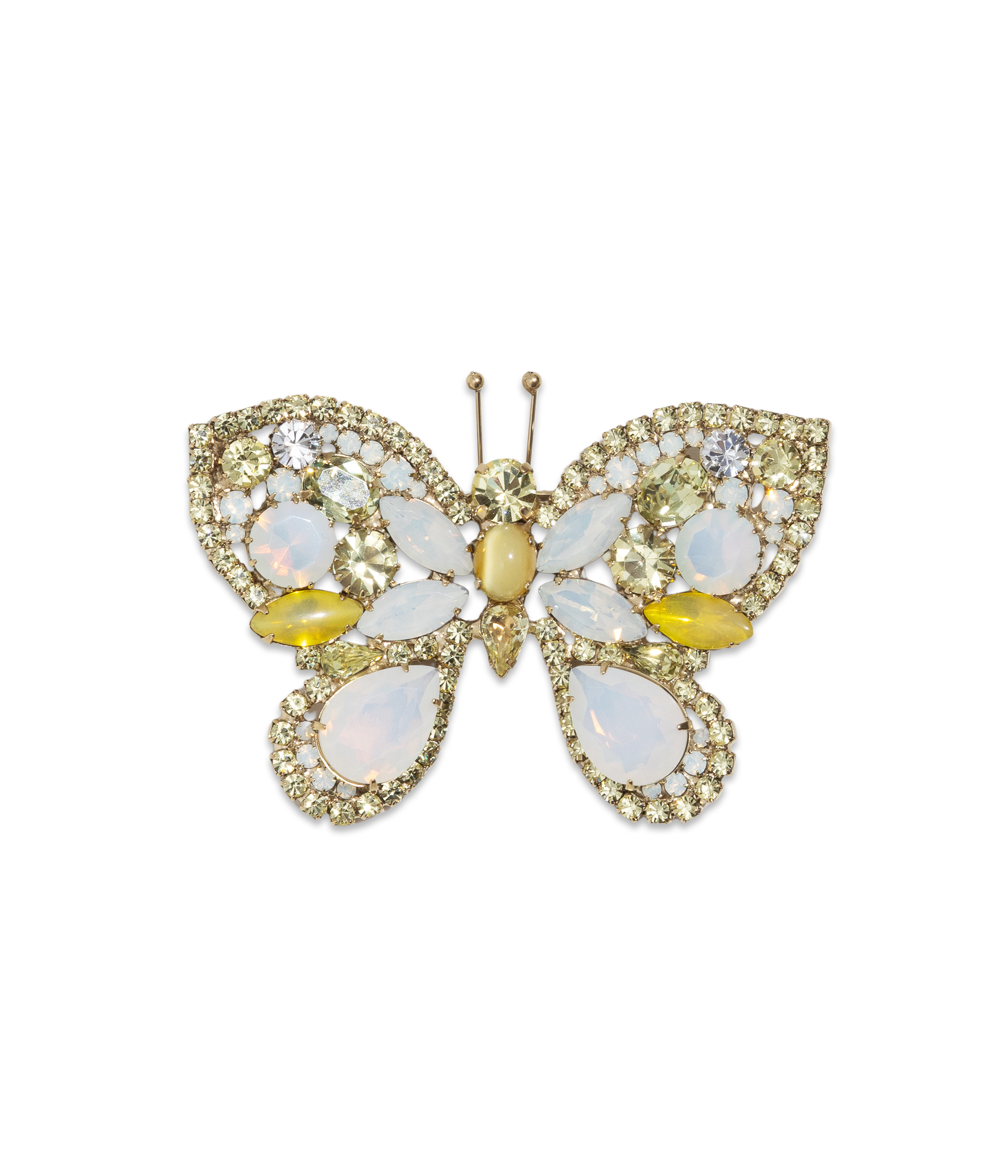 Large Butterfly in Jonquil / White Opal / Yellow