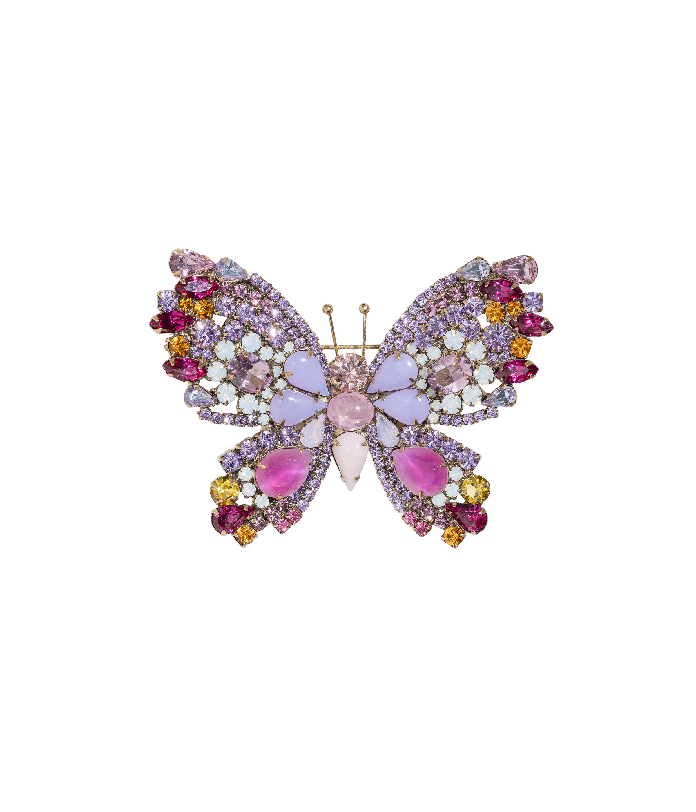 Large Butterfly in Violet / Fuchsia / White Opal - Loren Hope