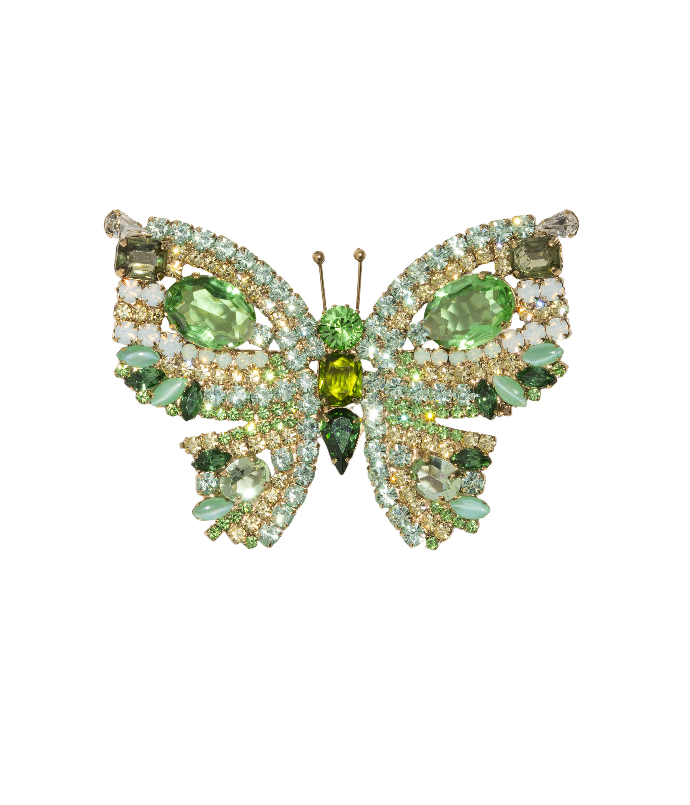 X-Large Butterfly in Chrysolite / Peridot / Emerald
