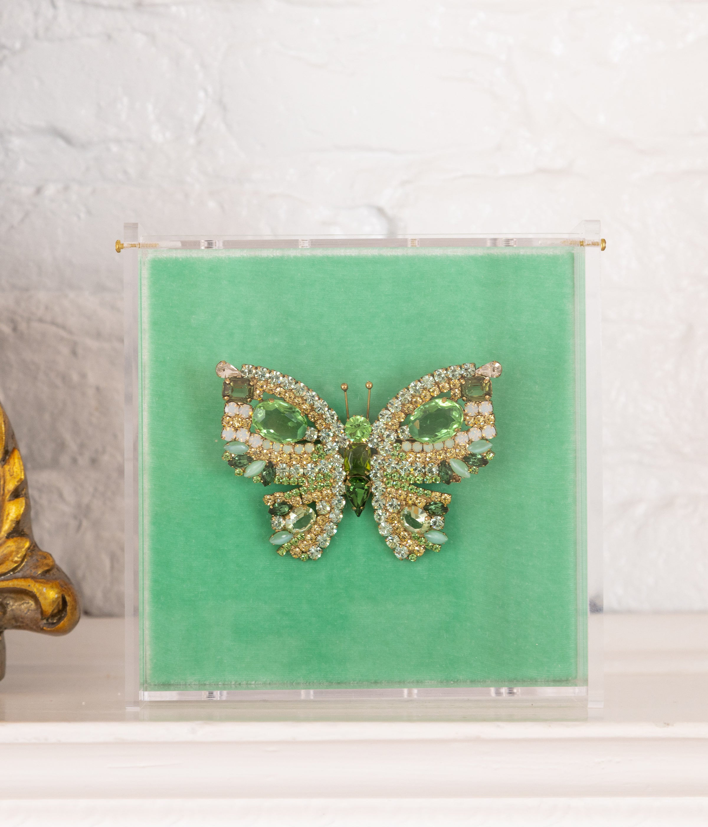 X-Large Butterfly in Chrysolite / Peridot / Emerald