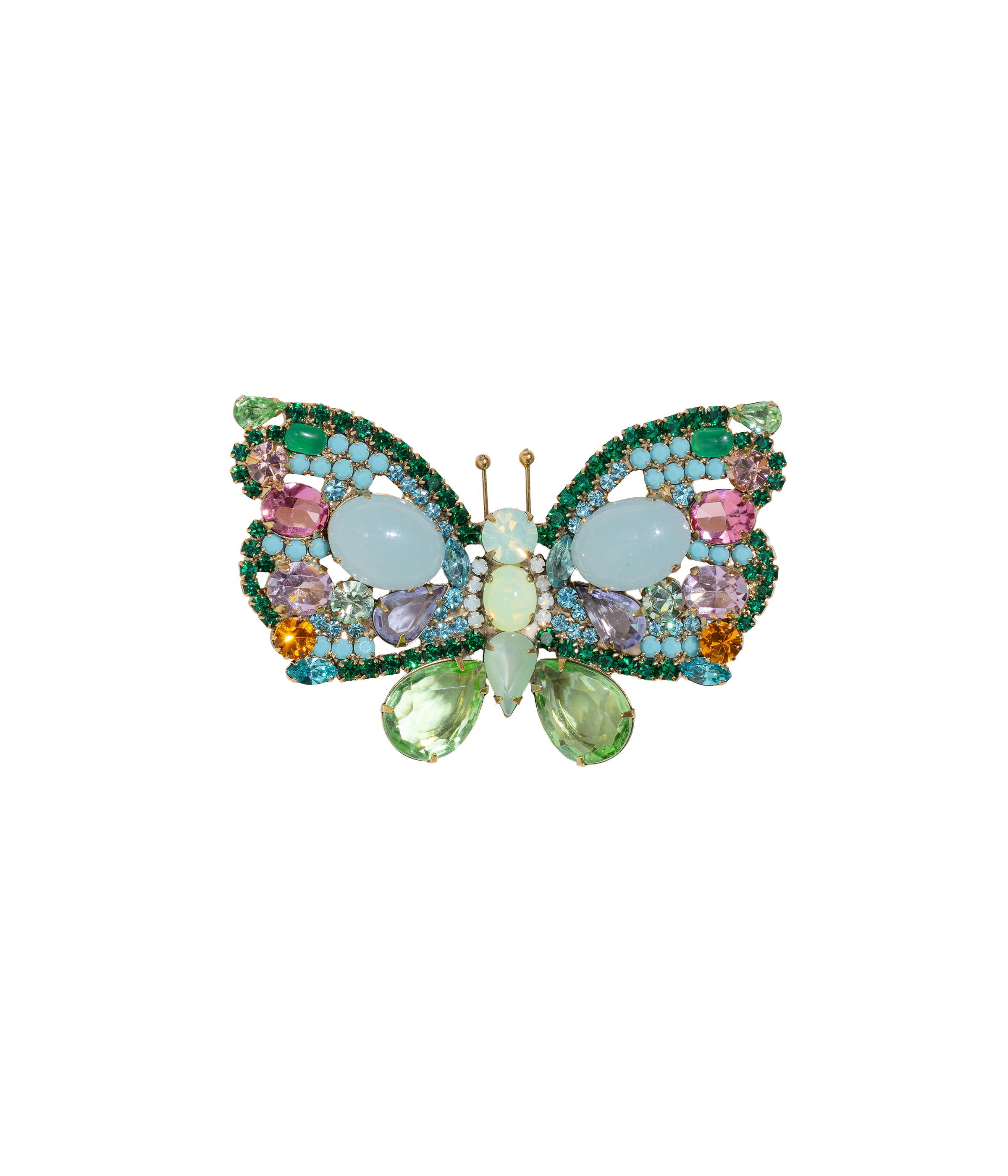 Large Butterfly in Peridot / Emerald / Aqua - Loren Hope
