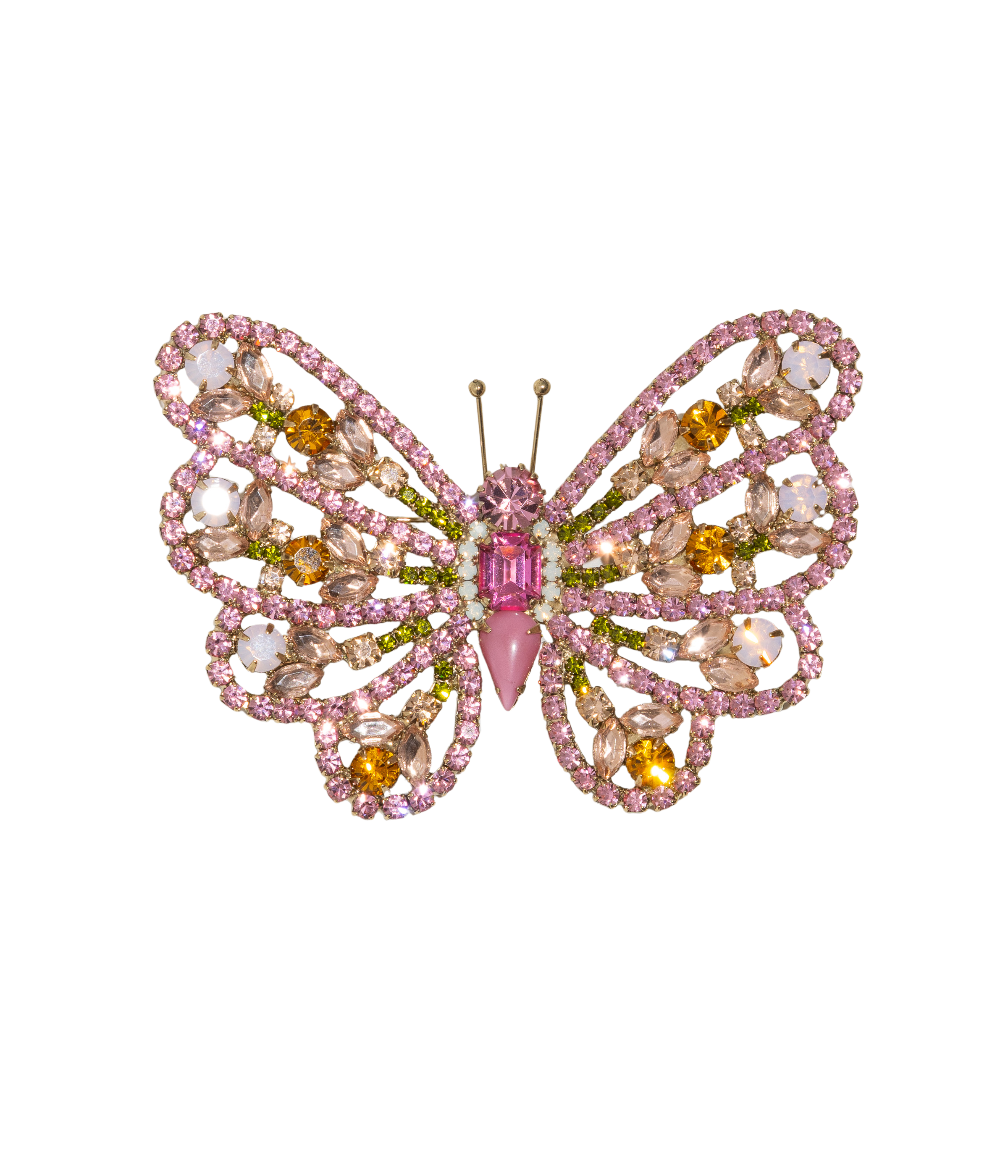 X-Large Butterfly in Rose / Apricot / Olivine
