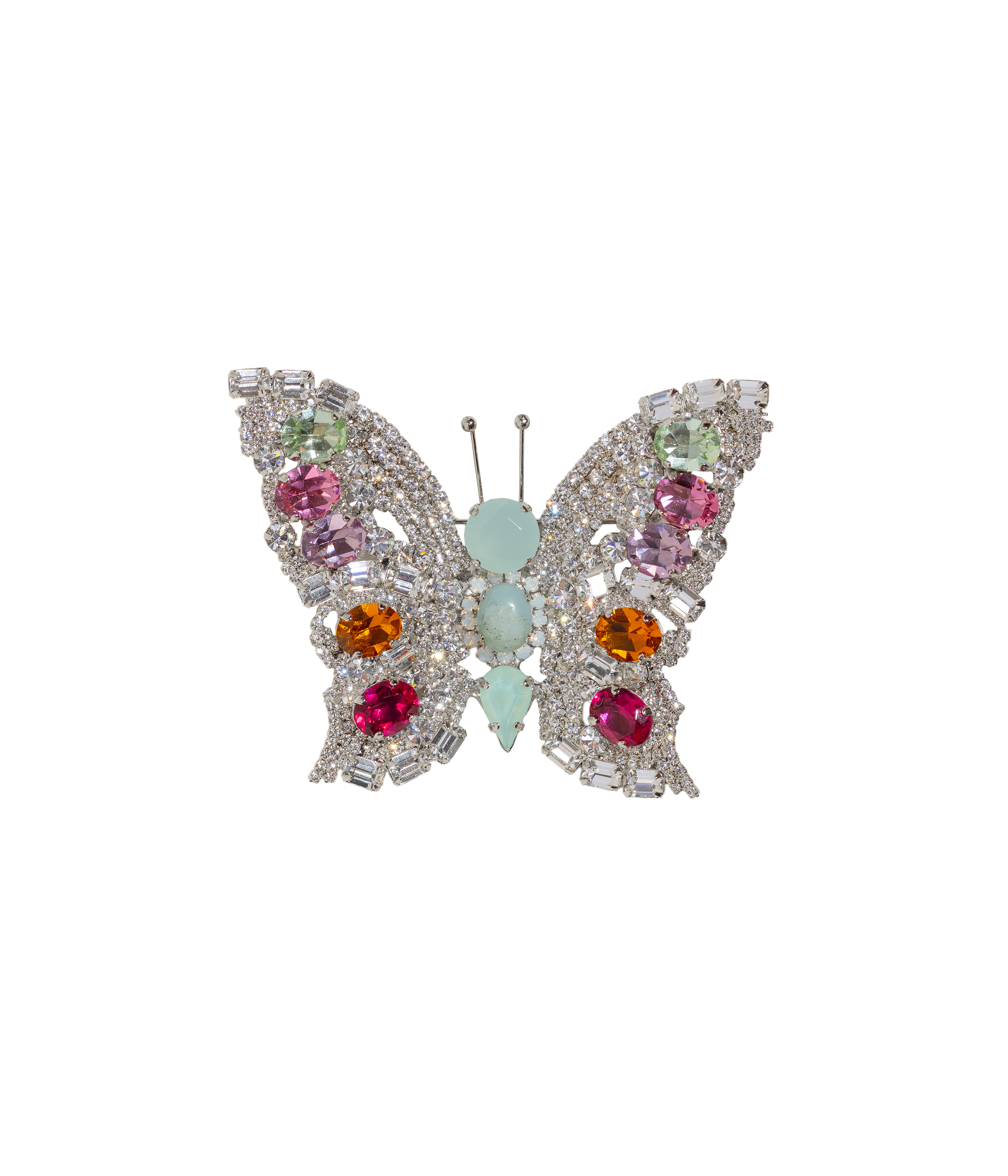Large Butterfly in Crystal / Amazonite / Rose - Loren Hope
