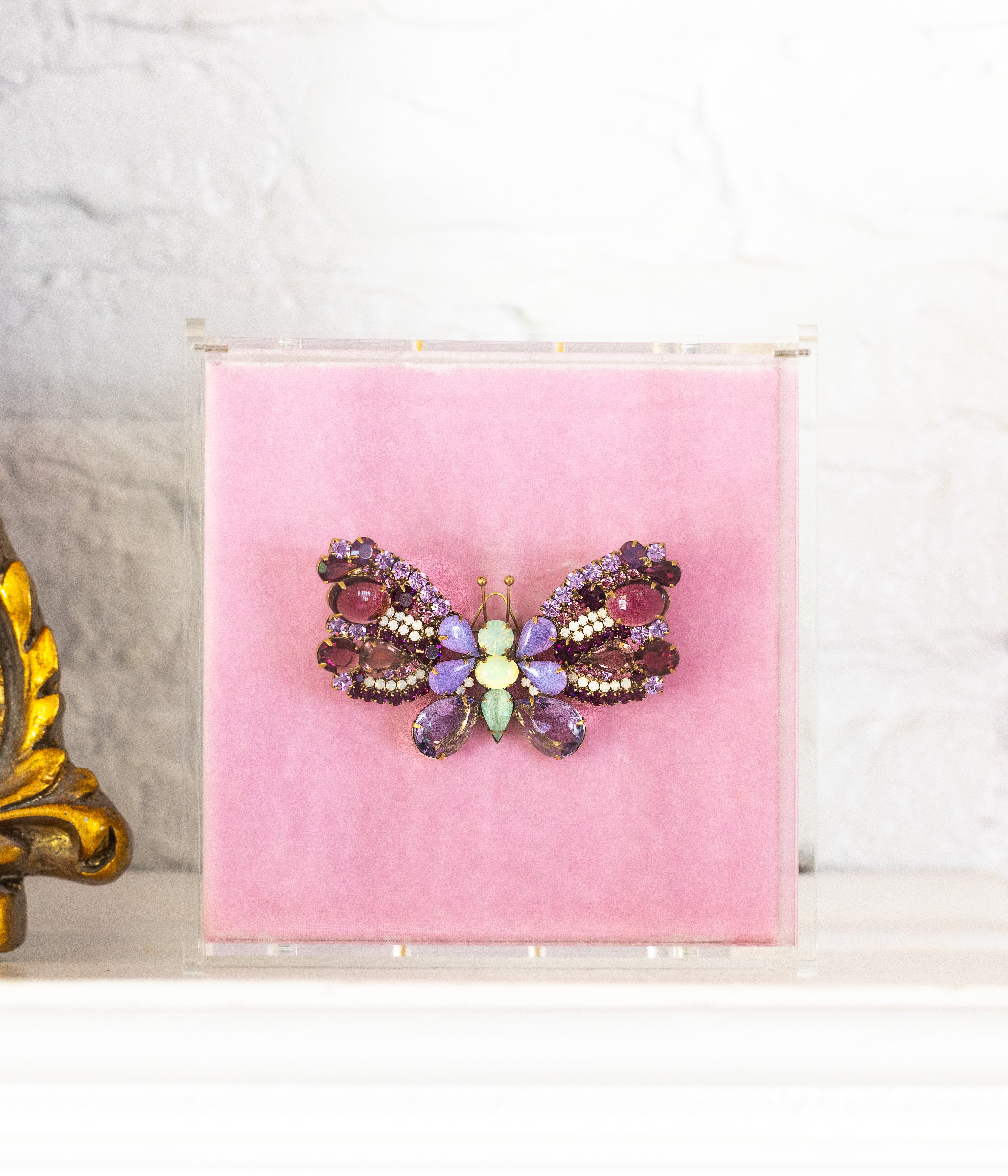 Large Butterfly in Amethyst / Chrysolite Opal / White Opal - Loren Hope