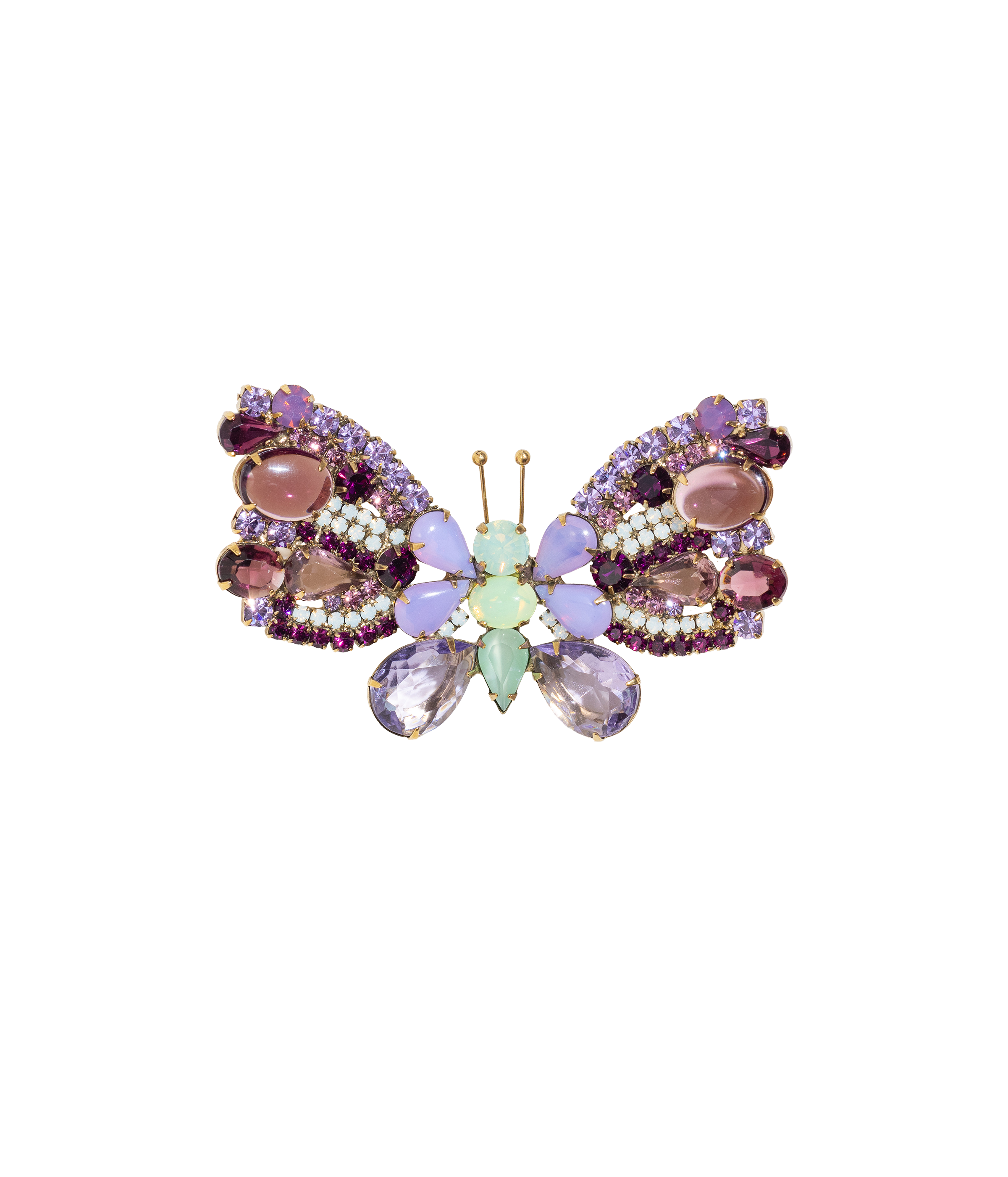 Large Butterfly in Amethyst / Chrysolite Opal / White Opal - Loren Hope