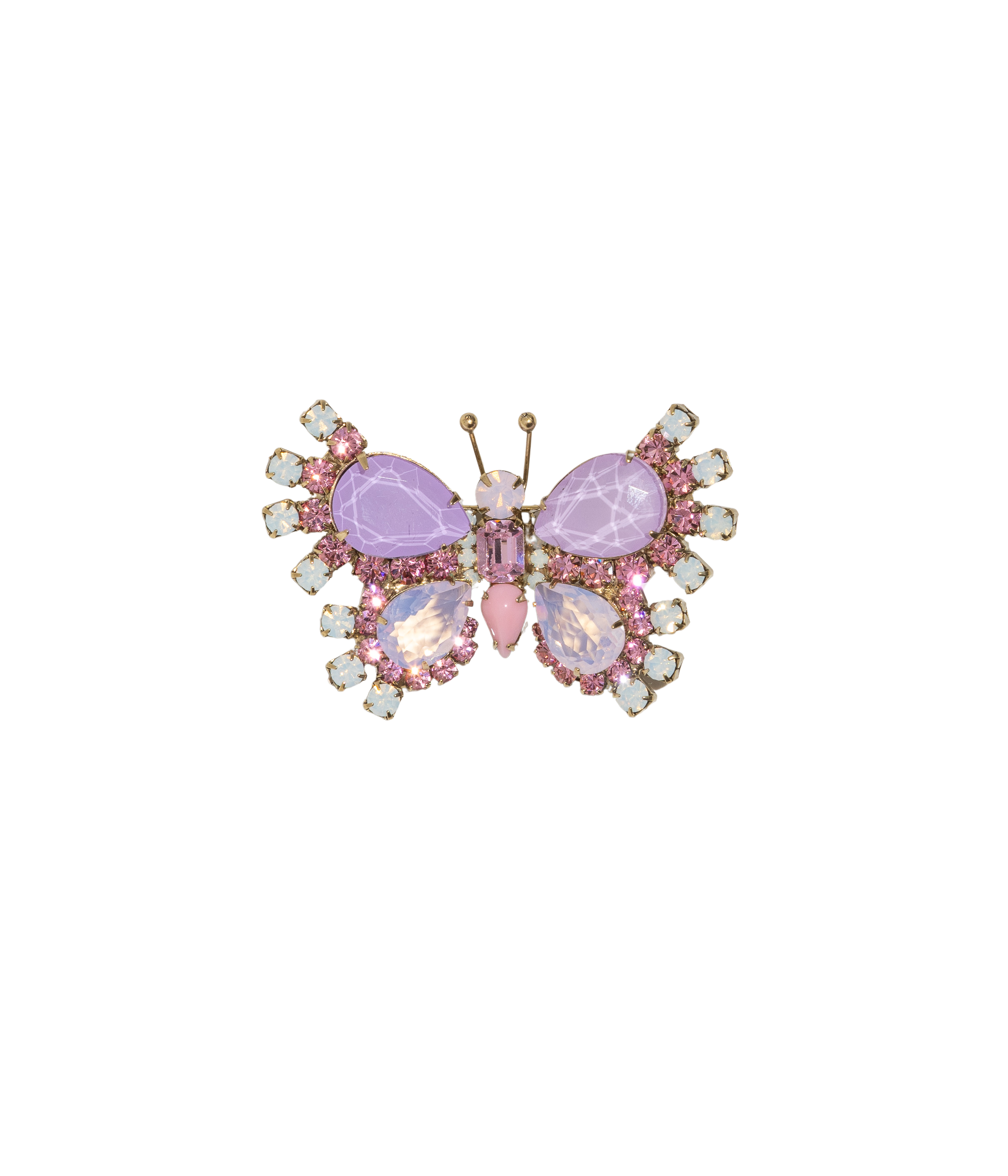Small Butterfly in Rose / Violet / White Opal