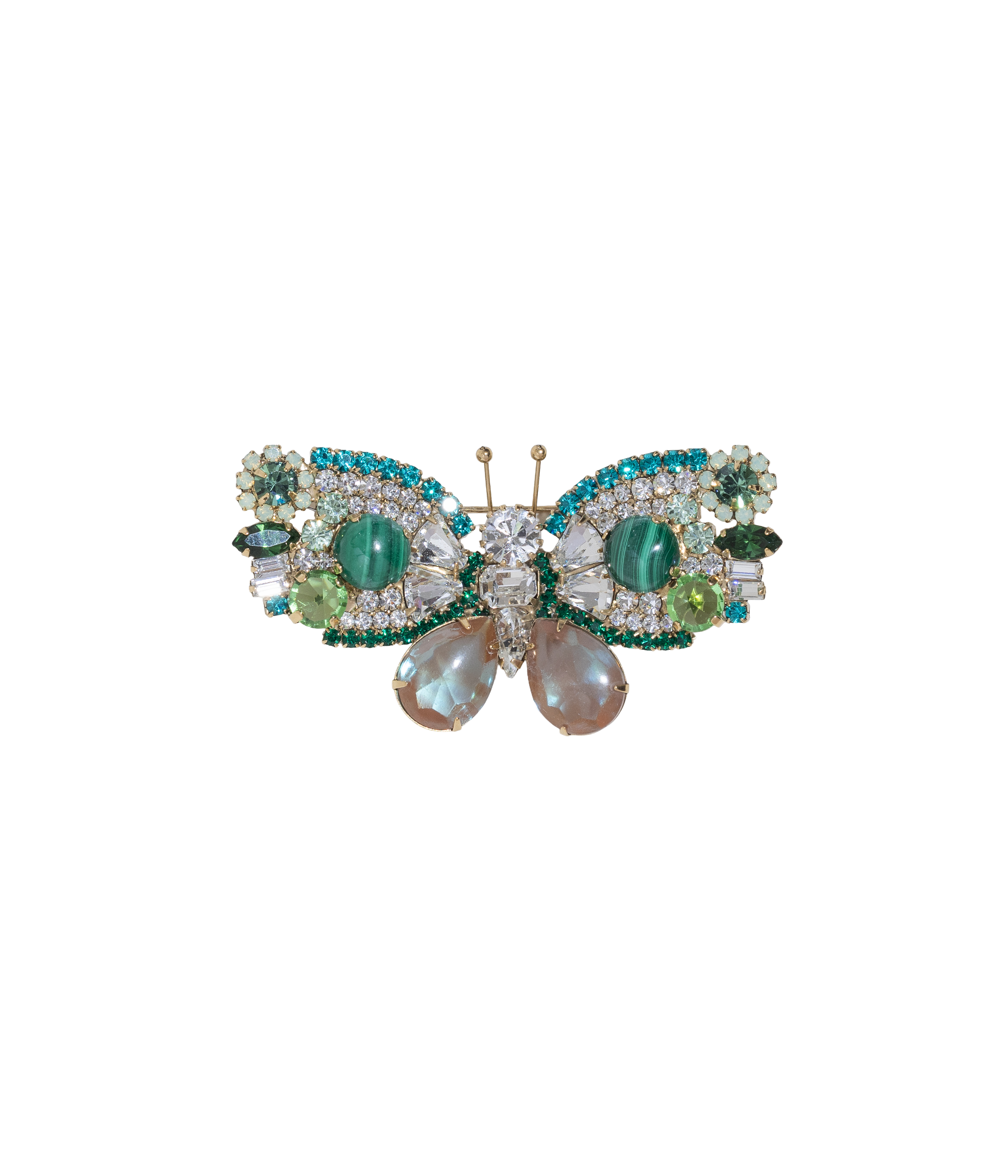 Medium Butterfly in Malachite / Crystal / Erinite