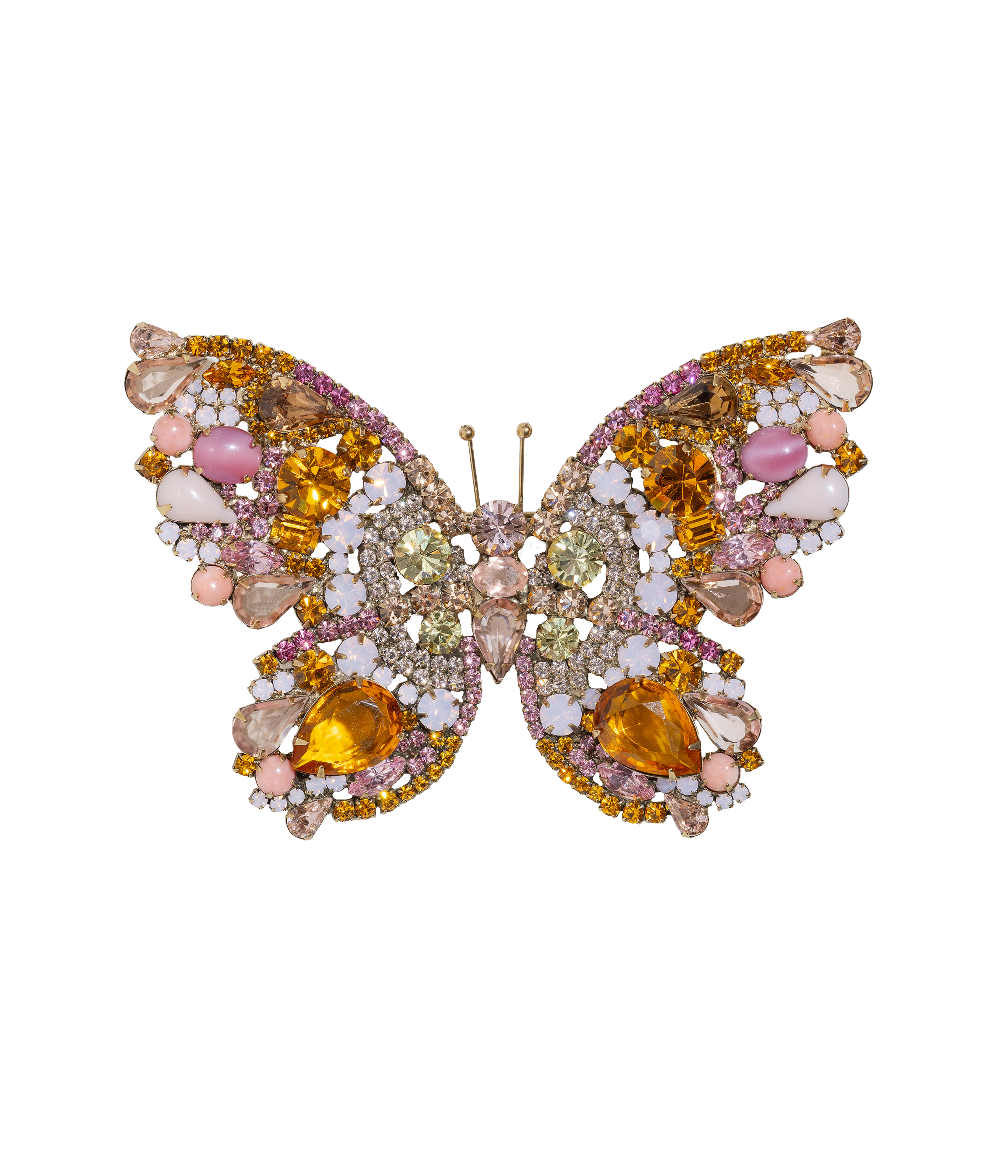 X-Large Butterfly in Topaz / Light Rose / Rose Opal - Loren Hope