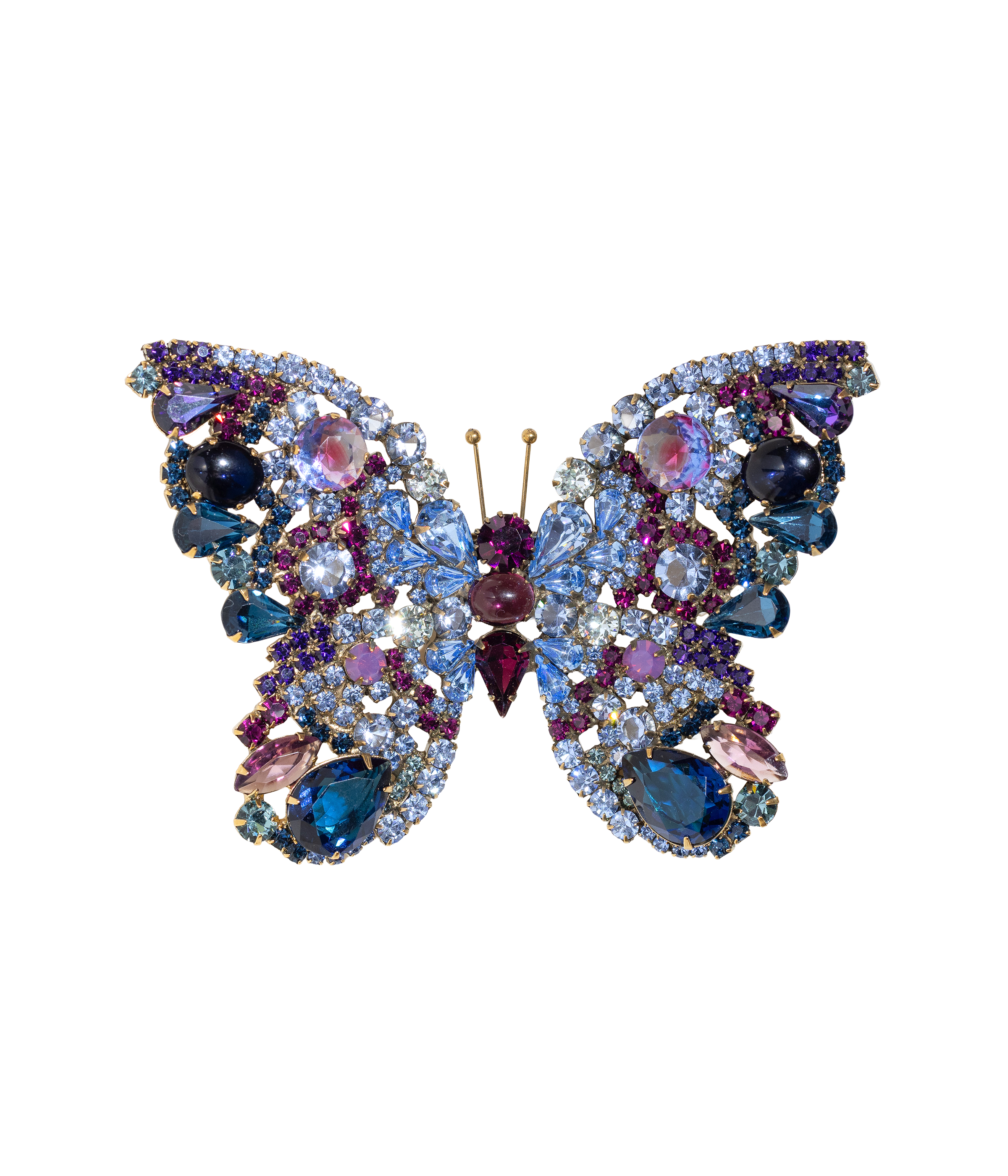X-Large Butterfly in Montana / Light Sapphire / Amethyst - Loren Hope
