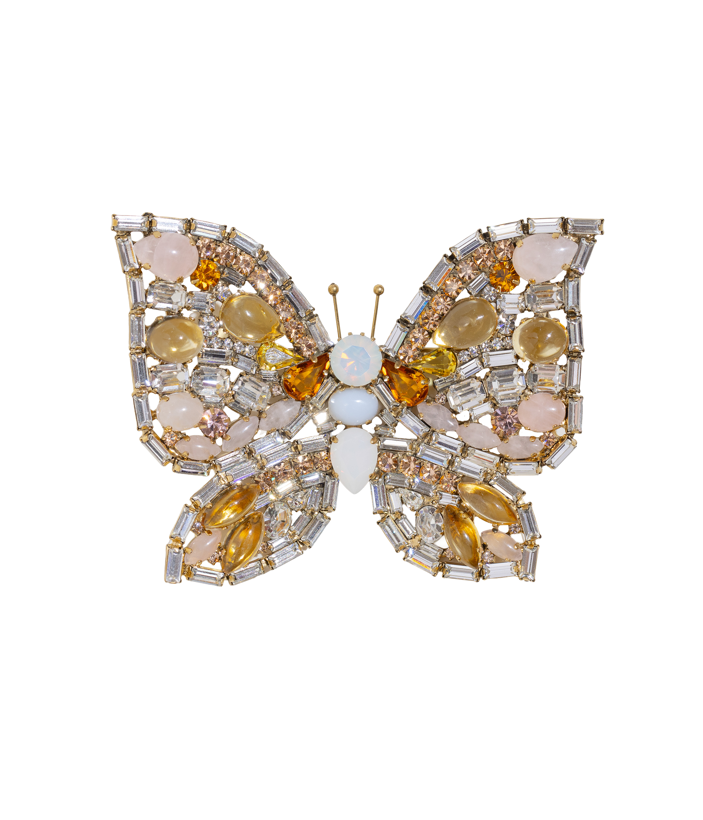 X-Large Butterfly in Citrine / Rose Quartz / Crystal - Loren Hope