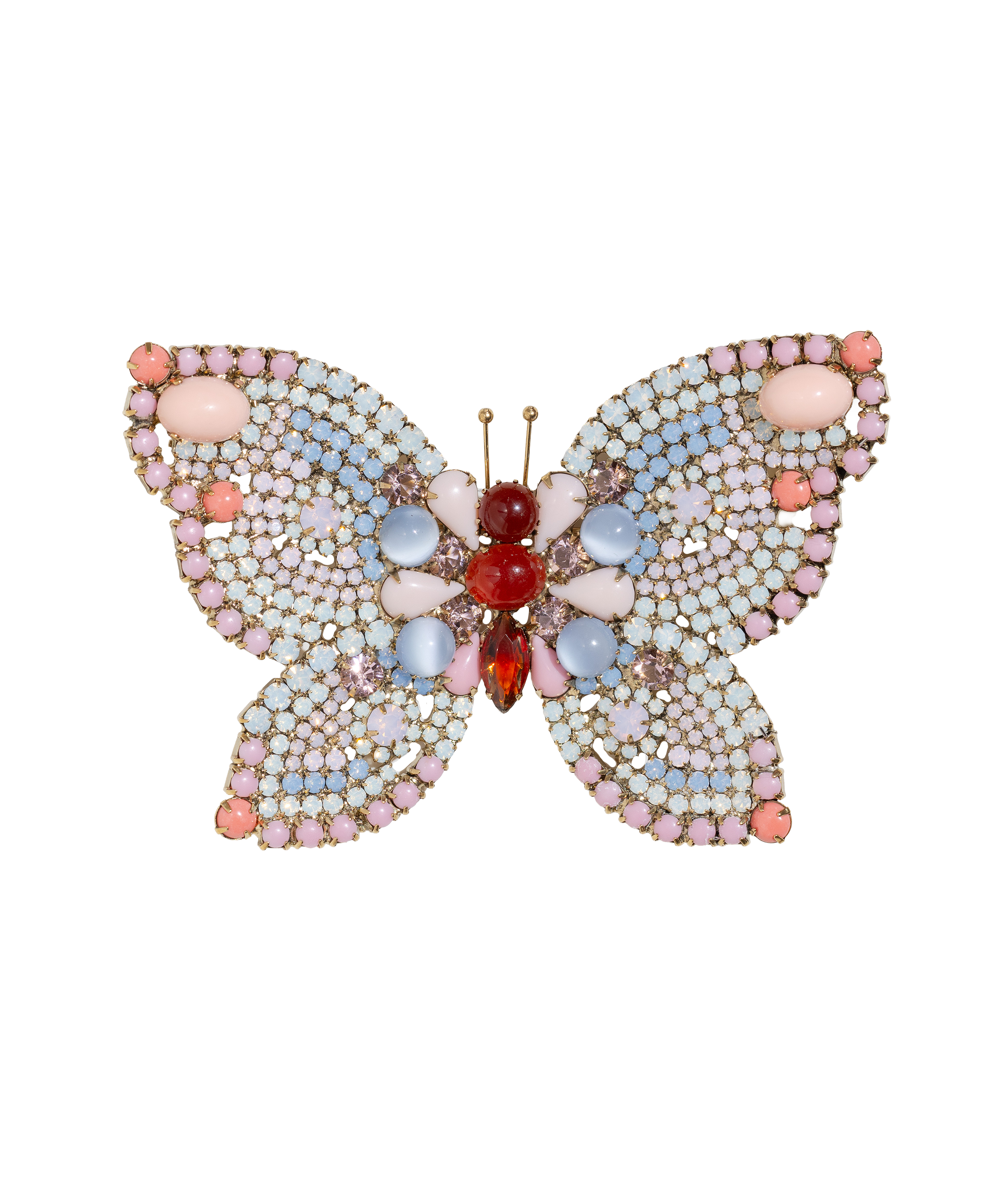 X-Large Butterfly in Carnelian / Rose Opal / Air Blue Opal - Loren Hope
