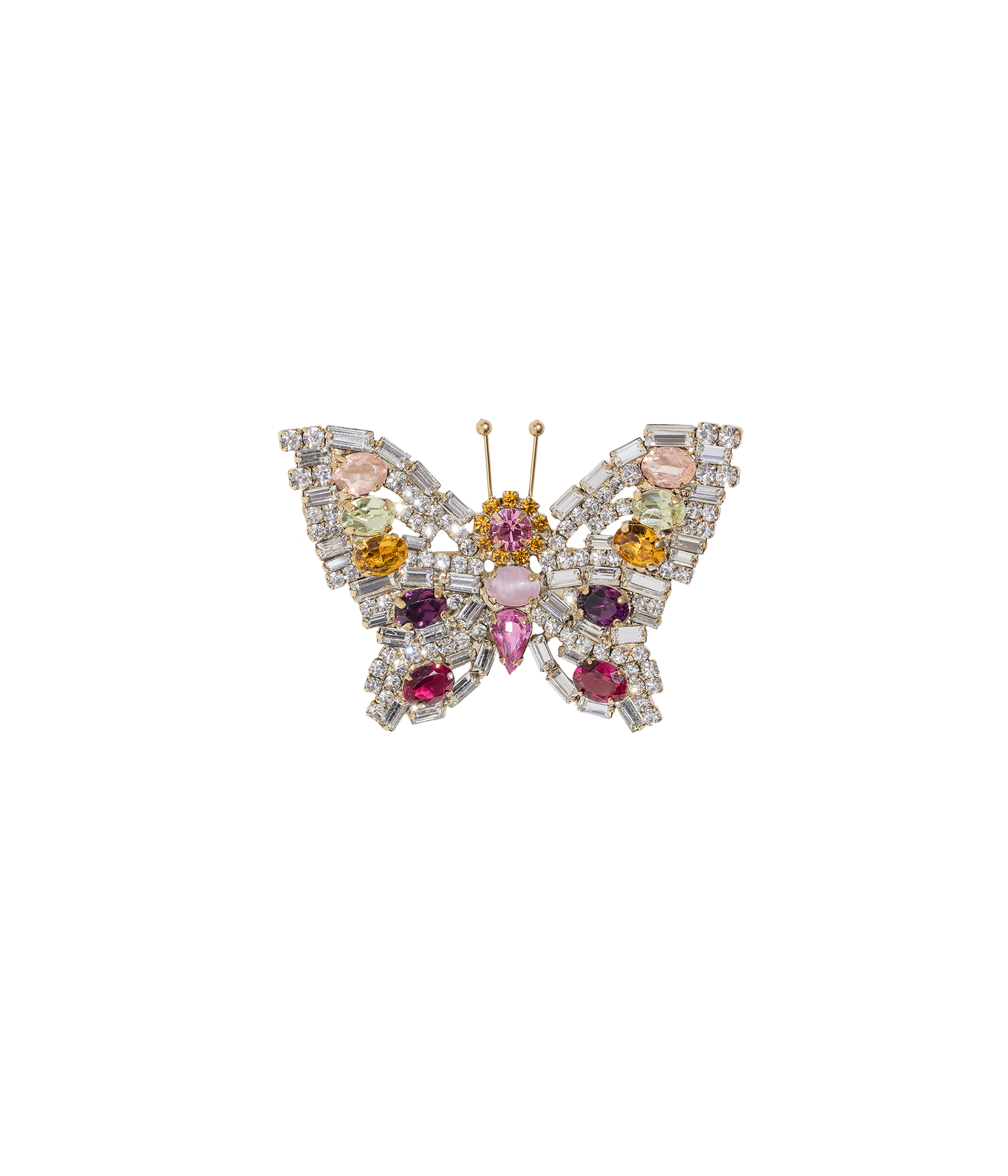 Small Butterfly in Crystal / Topaz / Rose - Loren Hope