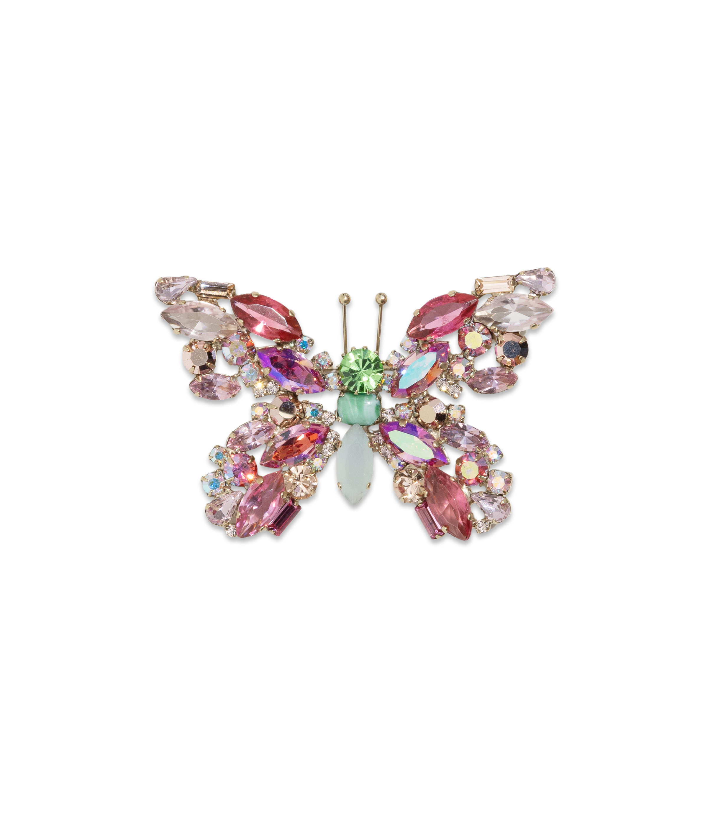 Medium Butterfly in Iridescent / Rose / Peridot