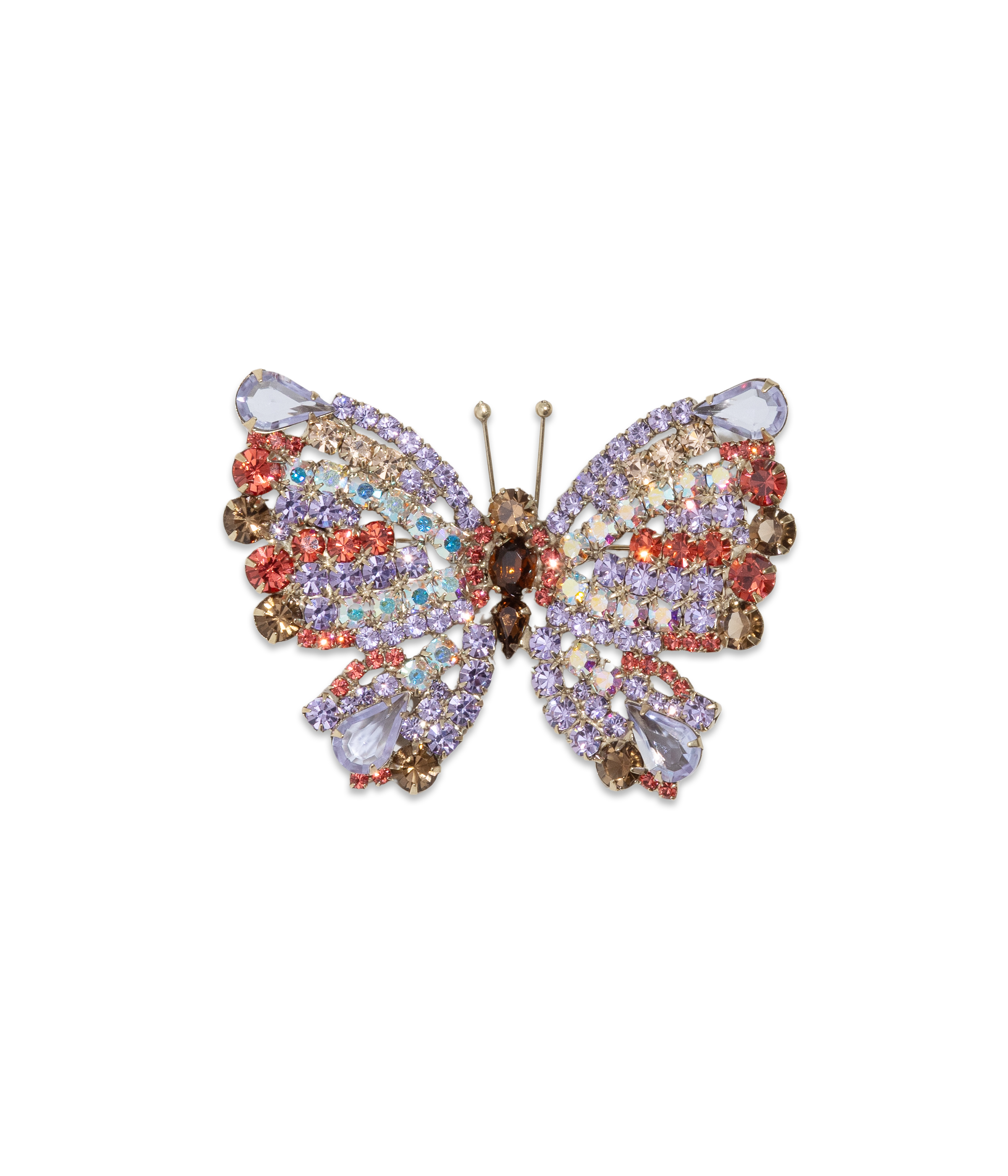 Medium Butterfly in Light Amethyst / Paparadscha / Topaz