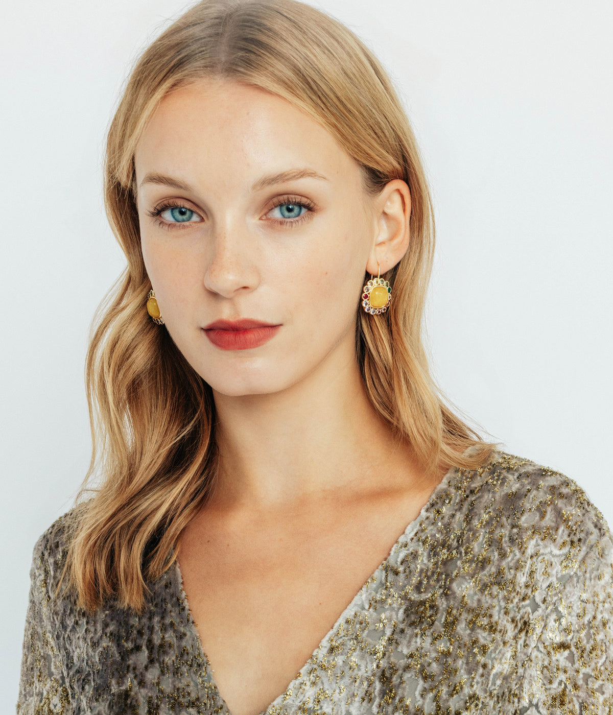 Ambrose Earrings in Tourmaline - Loren Hope