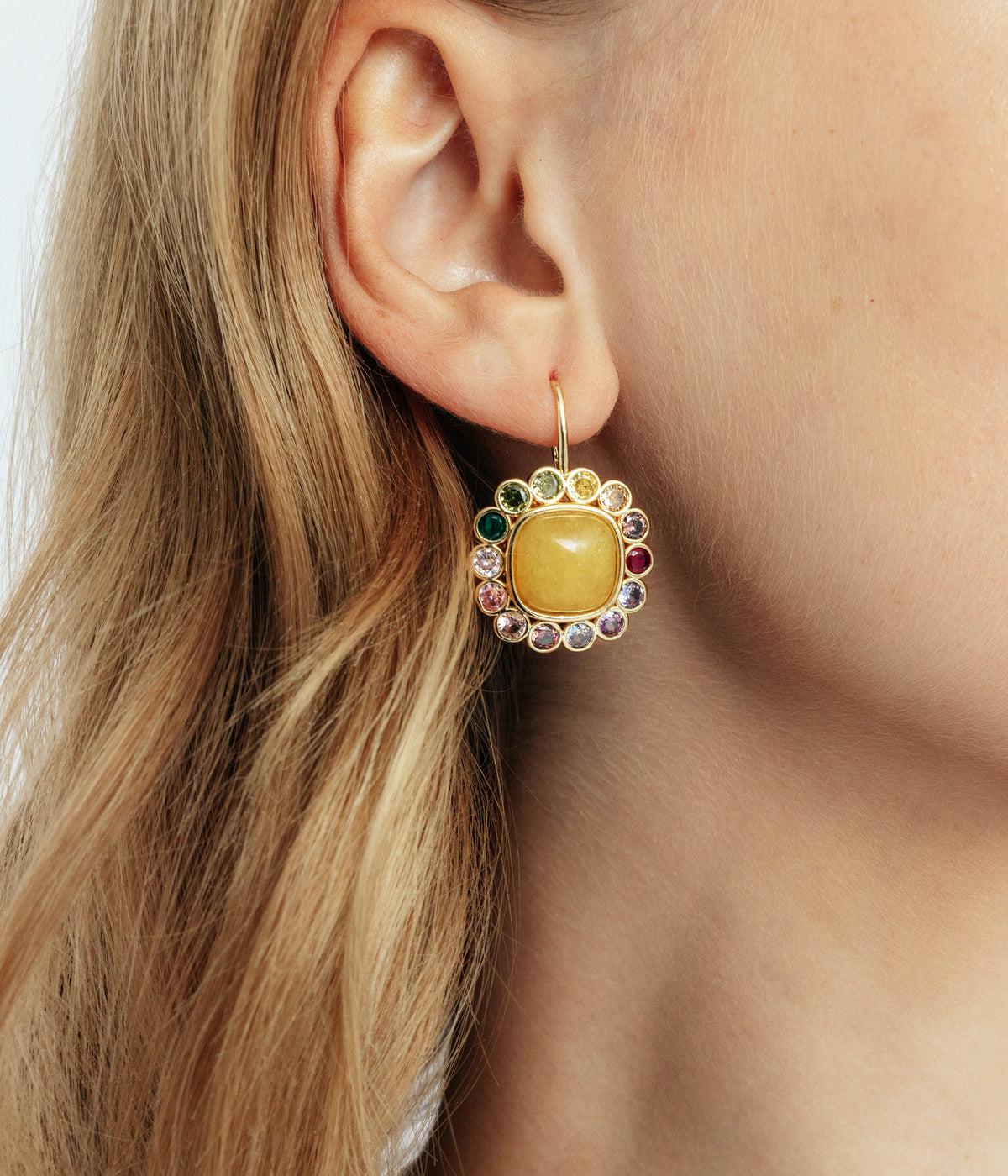 Ambrose Earrings in Tourmaline - Loren Hope