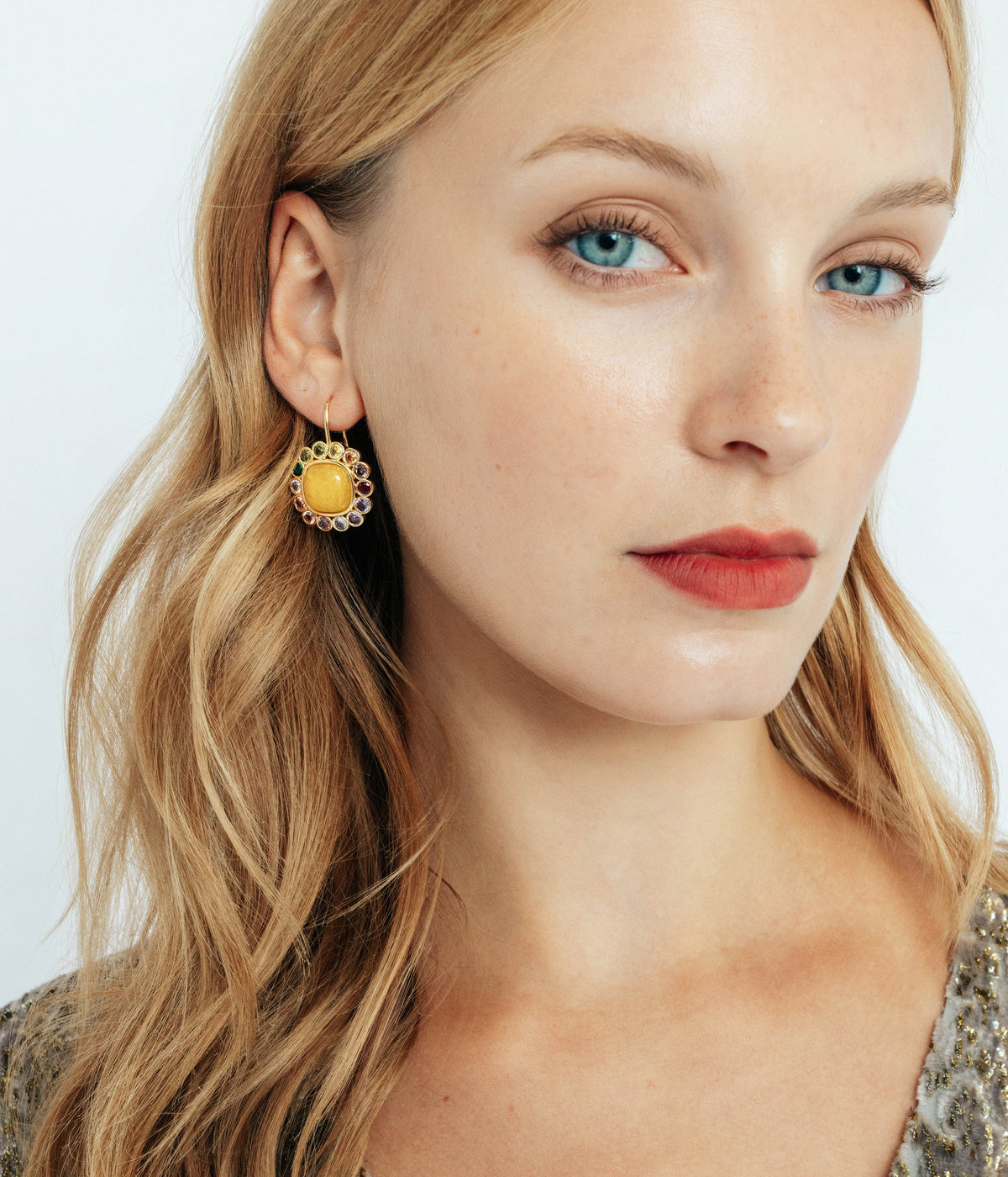 Ambrose Earrings in Tourmaline - Loren Hope