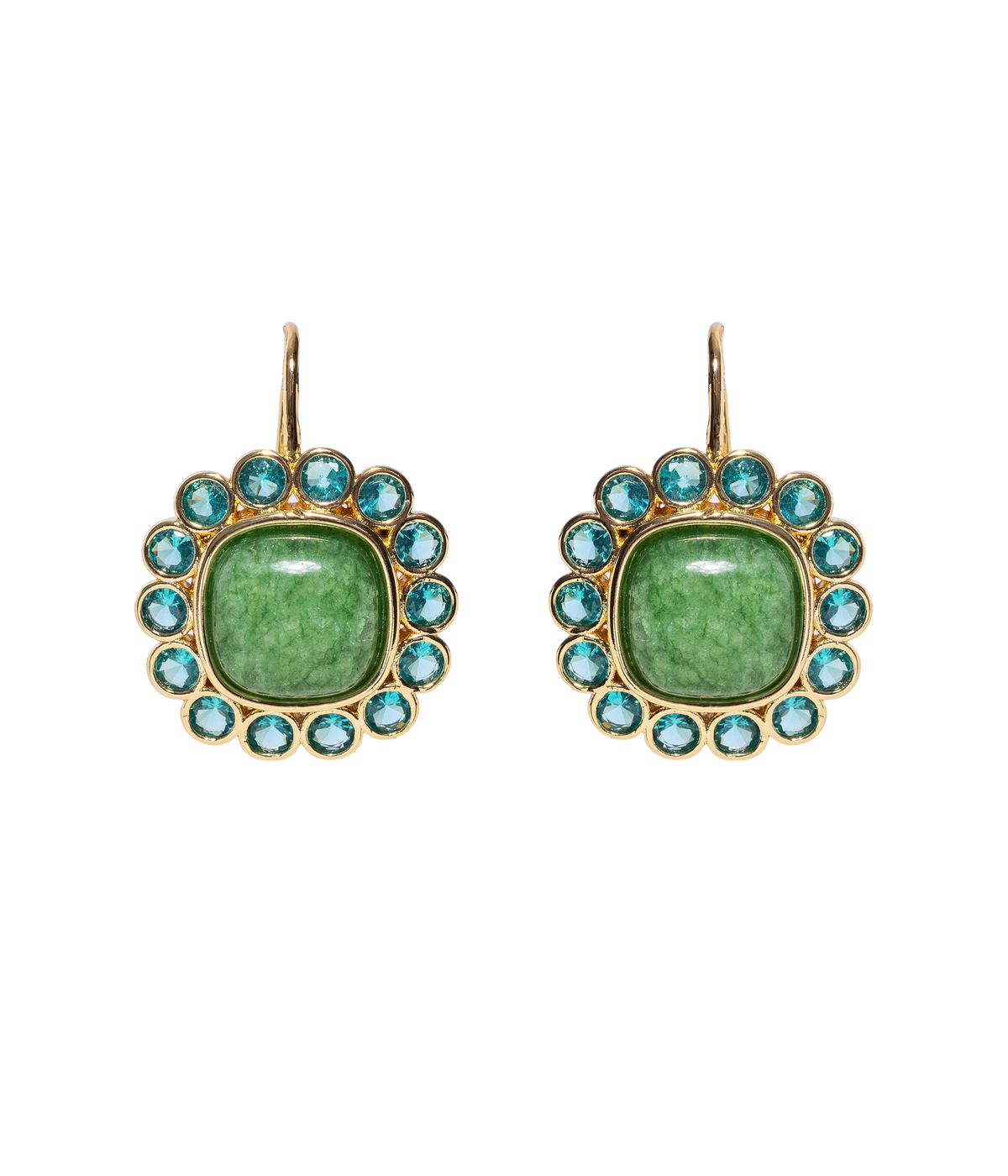 Ambrose Earrings in Green - Loren Hope