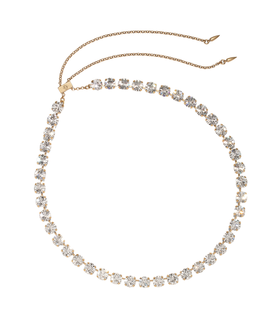 Arista Slider Necklace in Crystal