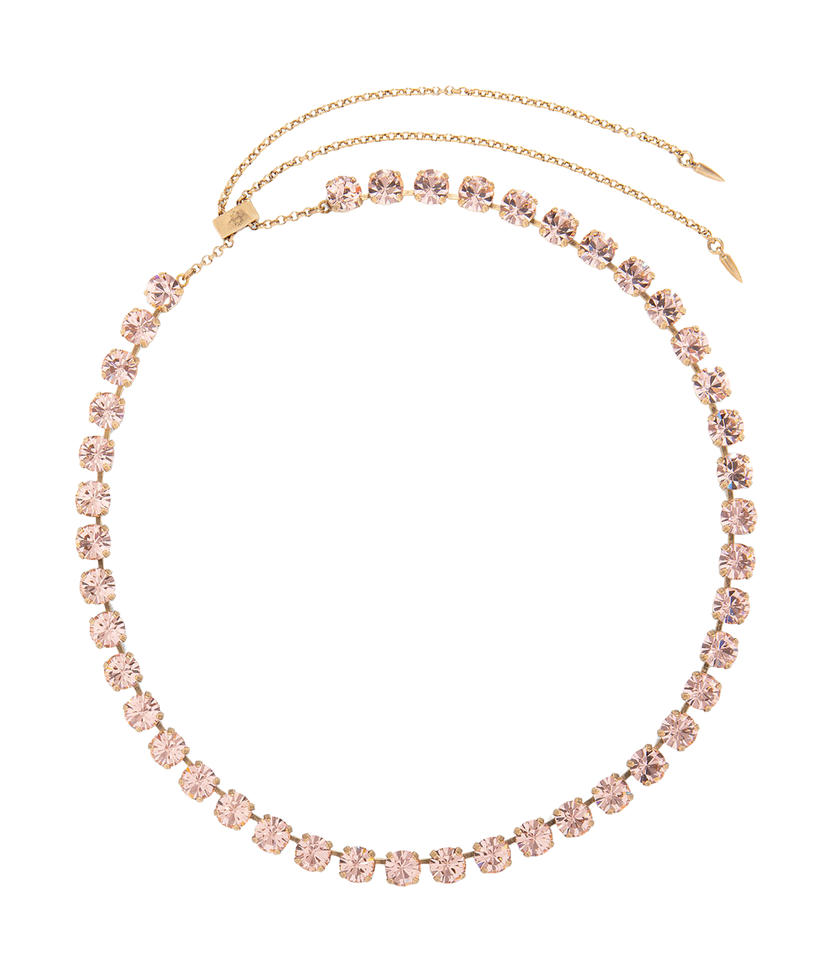 Arista Slider Necklace in Vintage Rose
