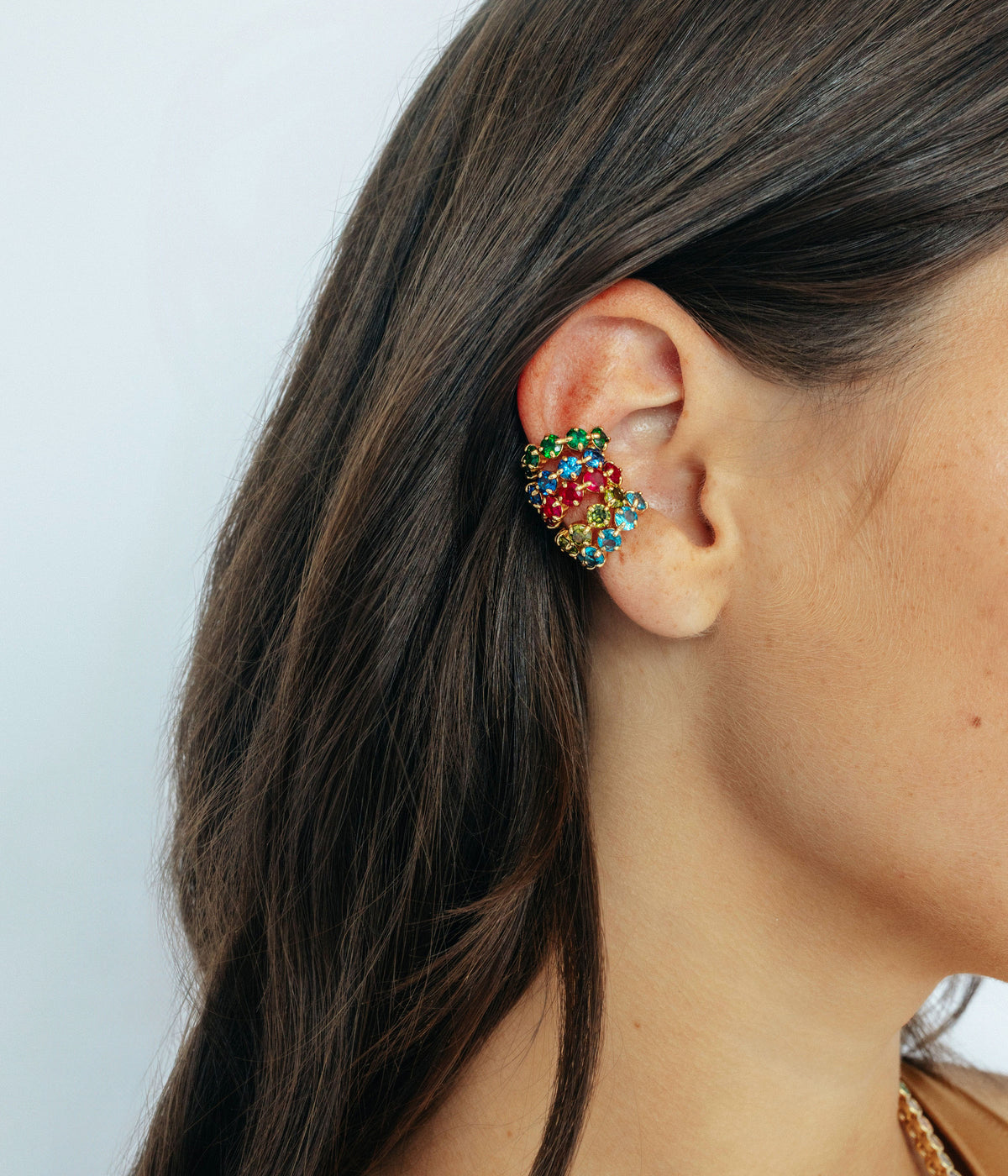 Aura Ear Cuff Set in Jewel Tones