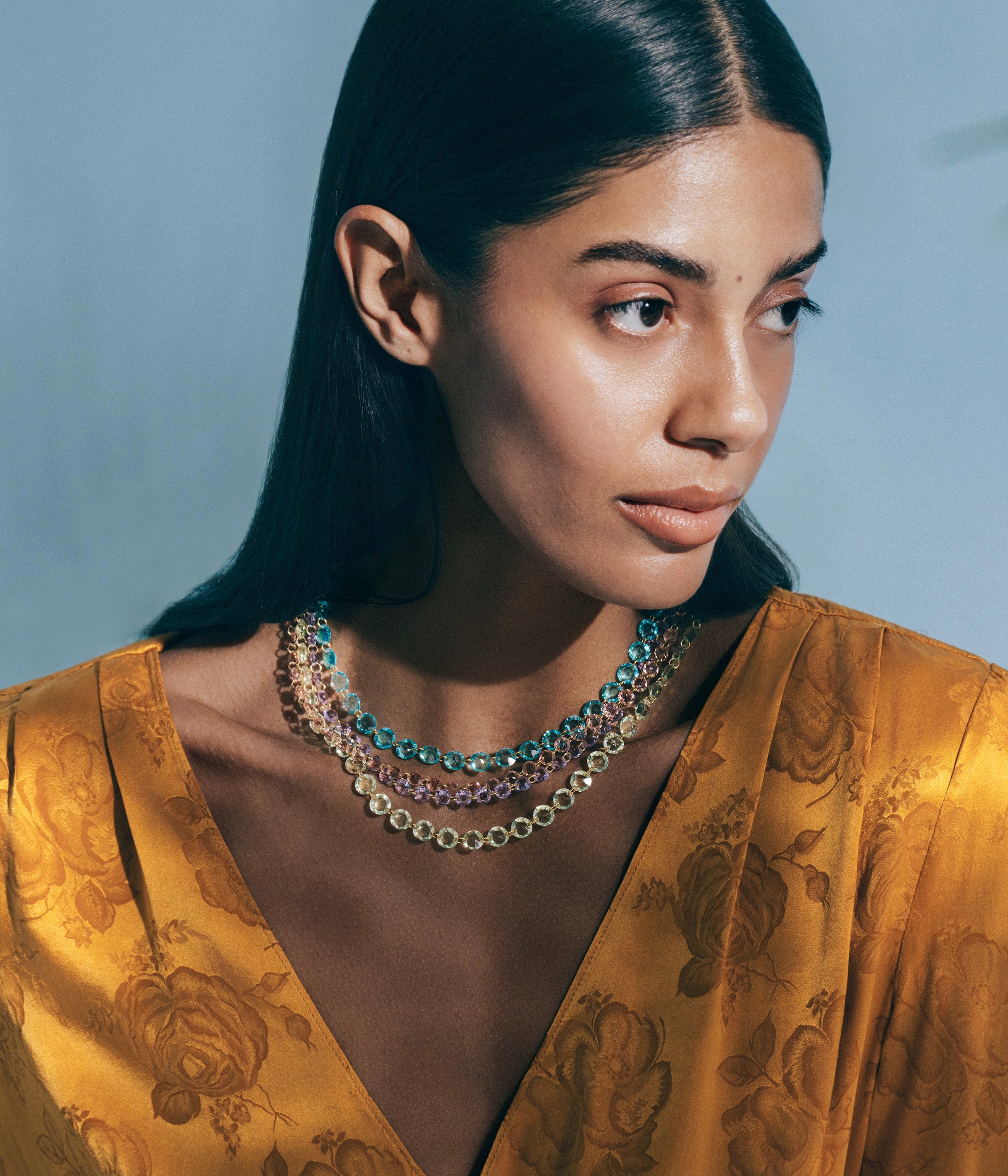 Avalon Necklace in Aqua - Loren Hope