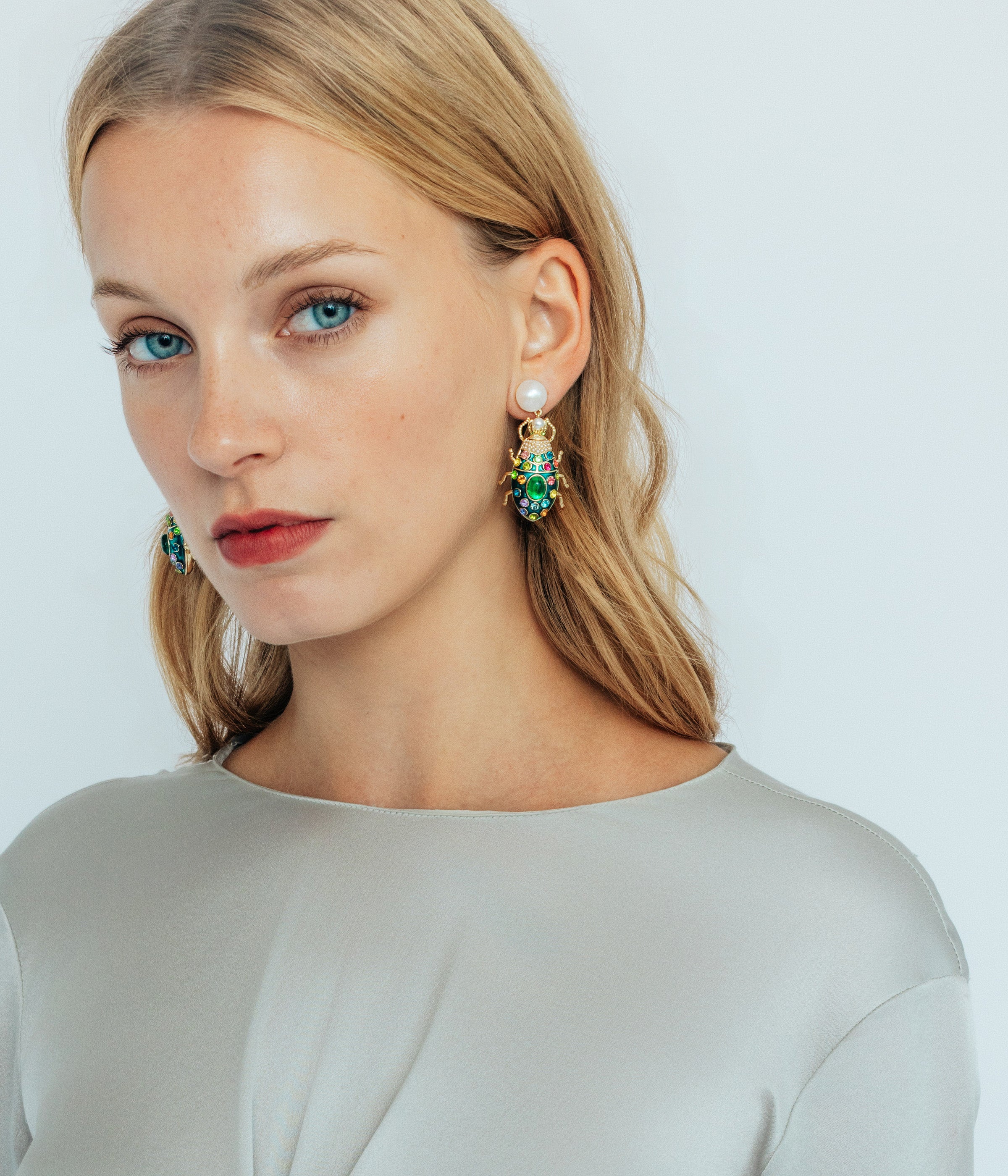 Bibi Beetle Earrings