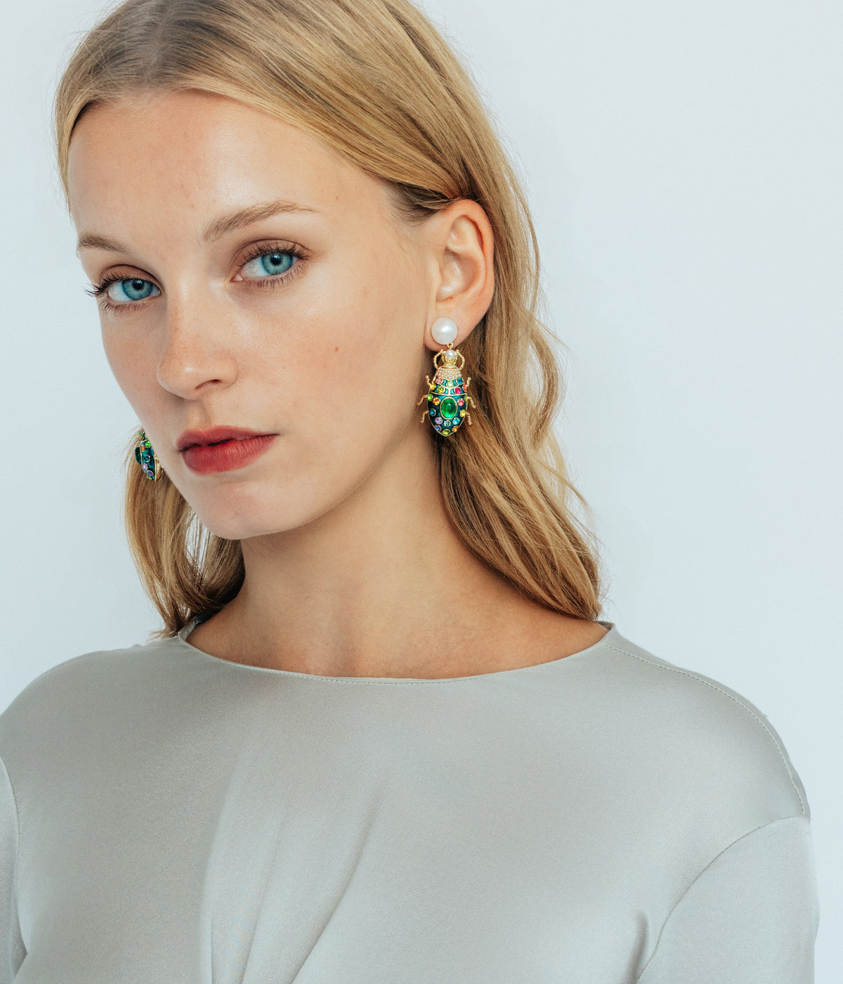 Bibi Beetle Earrings