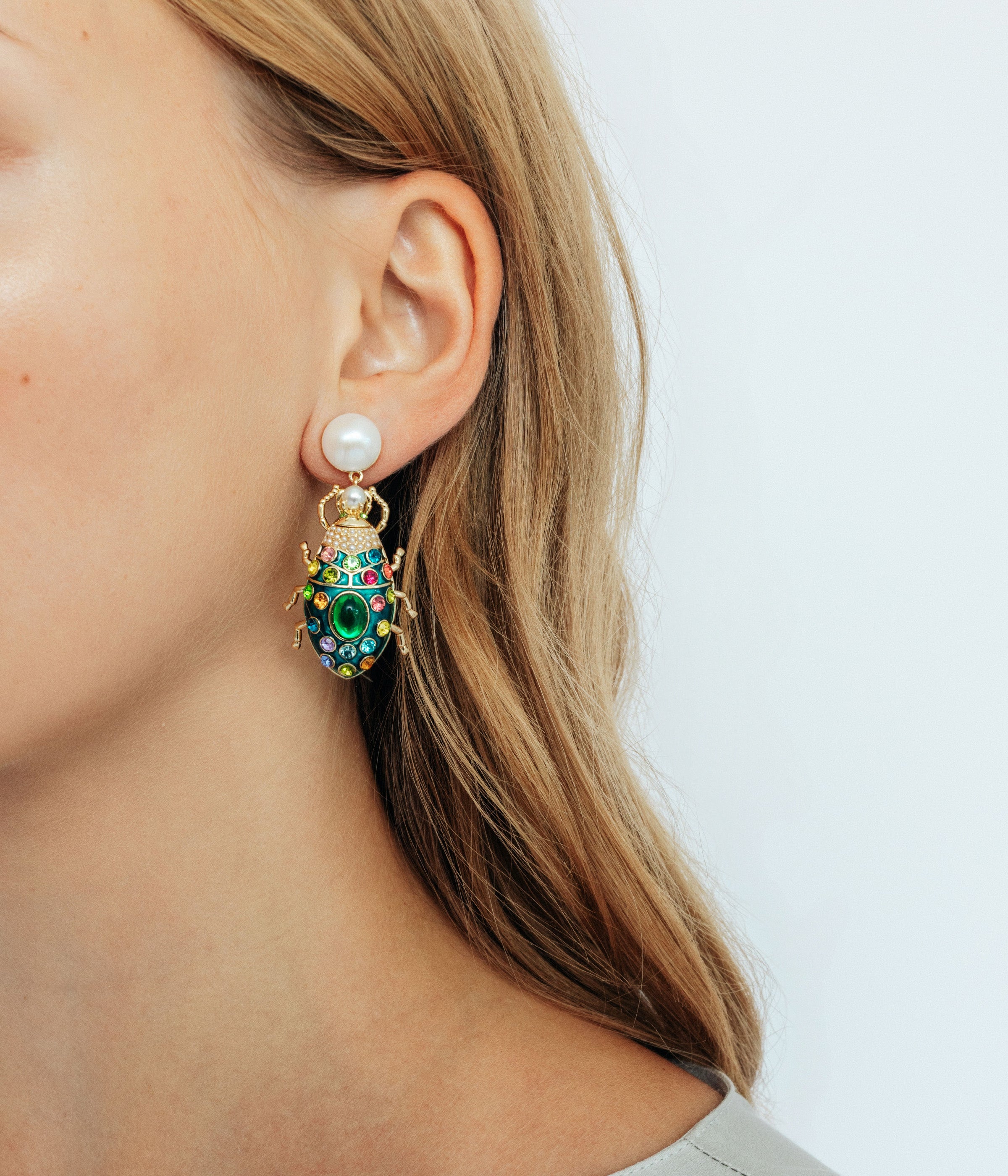 Bibi Beetle Earrings