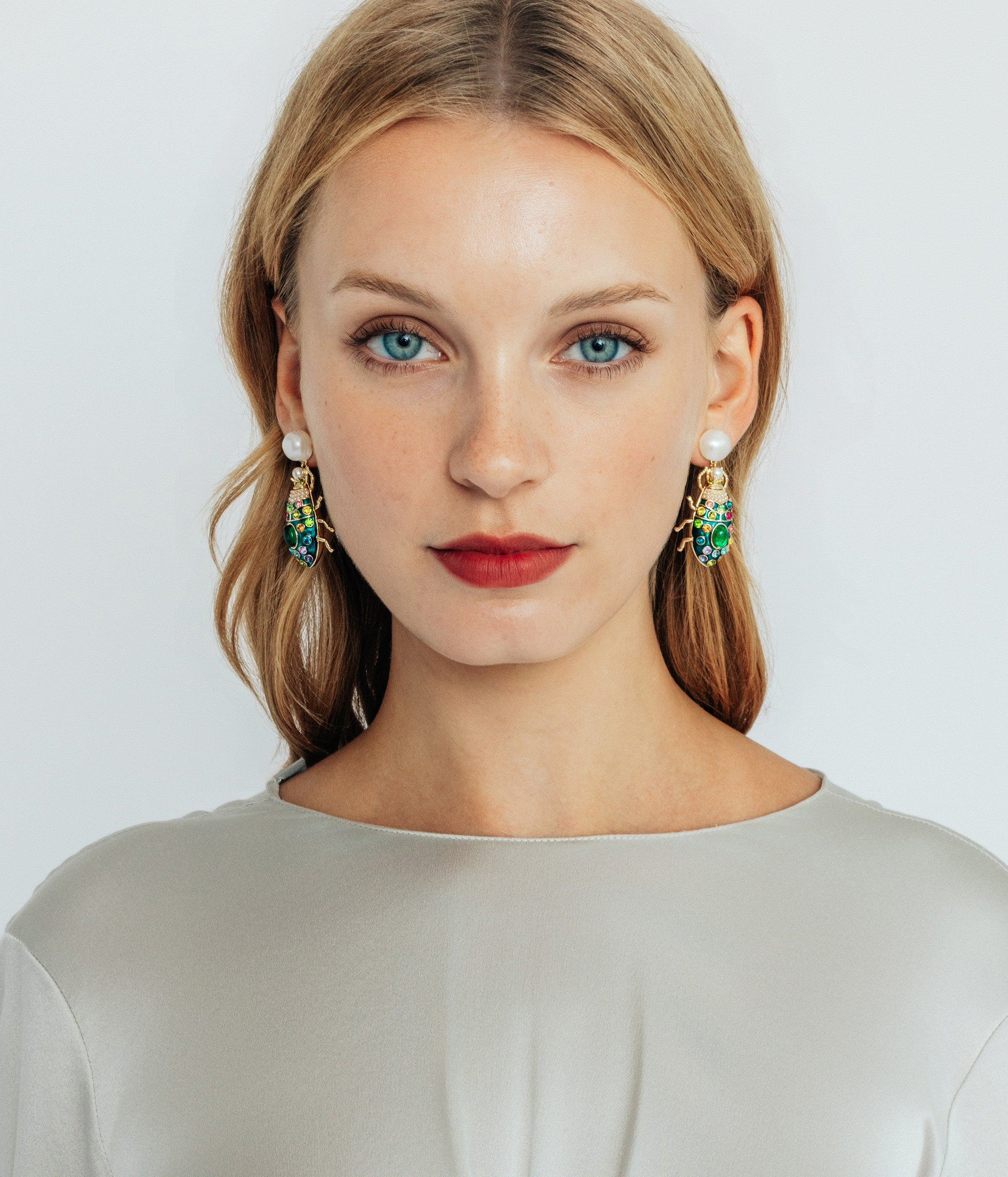 Bibi Beetle Earrings