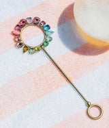 Rainbow Ombré Jeweled Bubble Wand