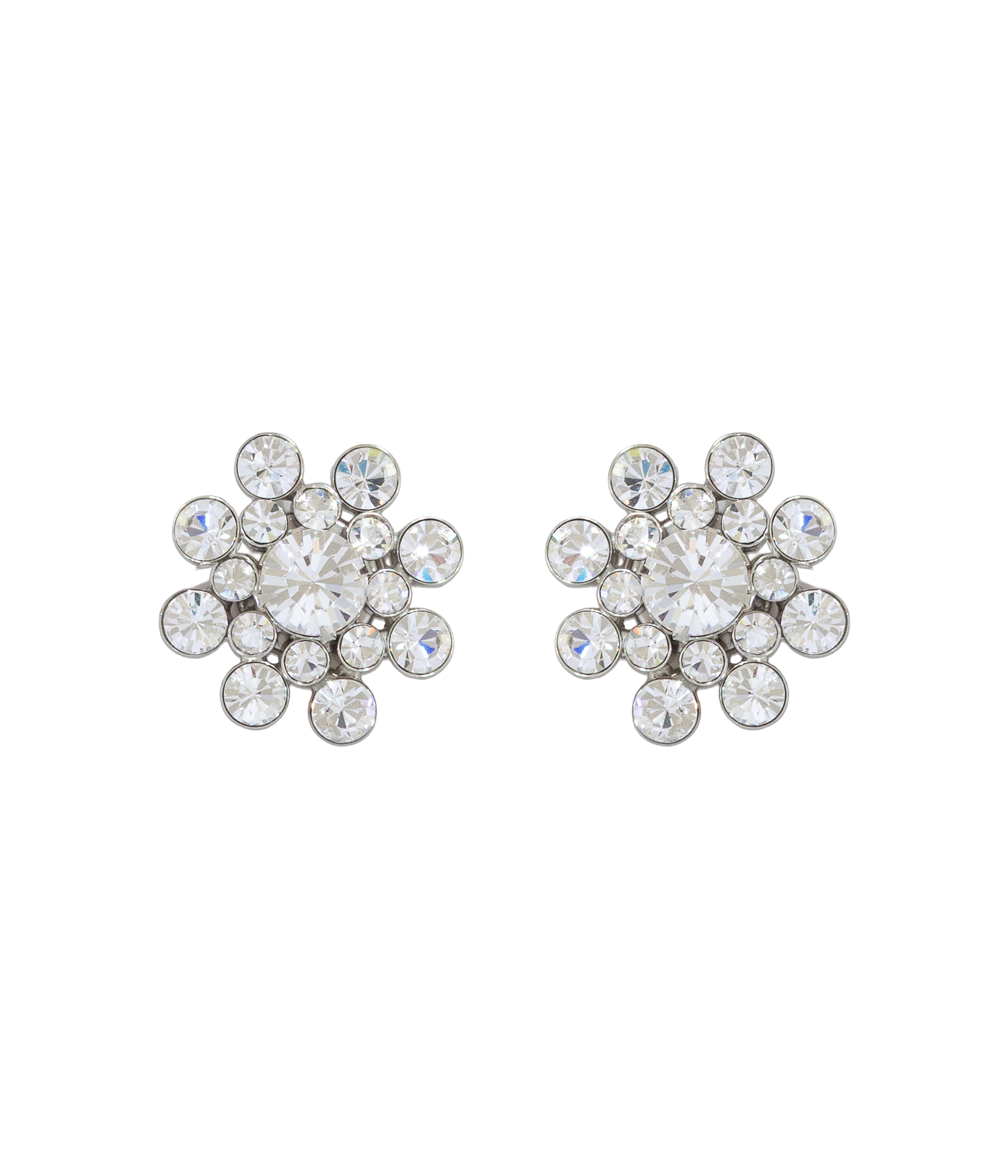 Snowflake Button Covers in Crystal