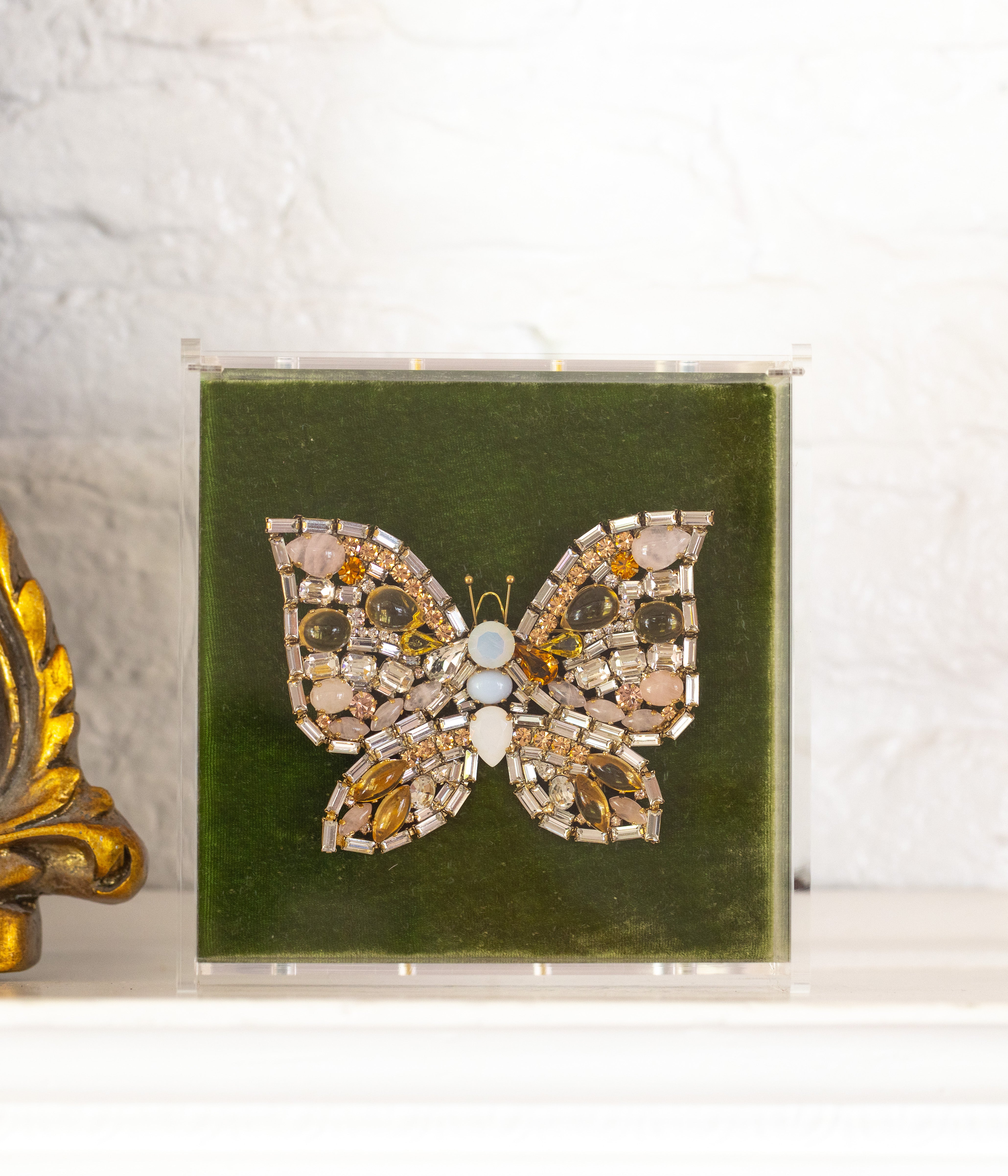 X-Large Butterfly in Citrine / Rose Quartz / Crystal - Loren Hope