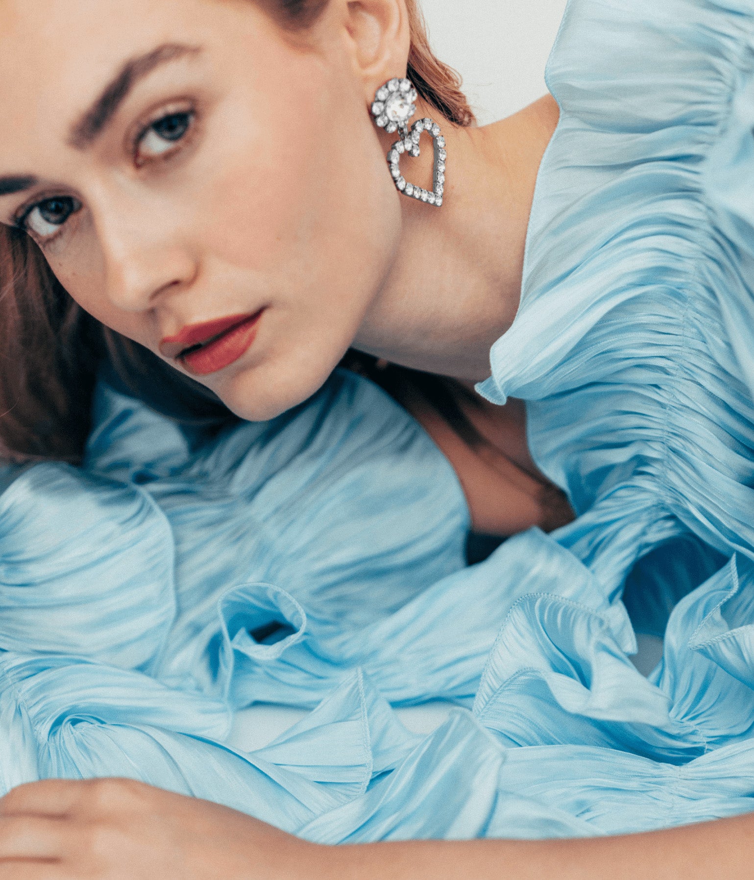 Cupid Heart Earrings | Crystal