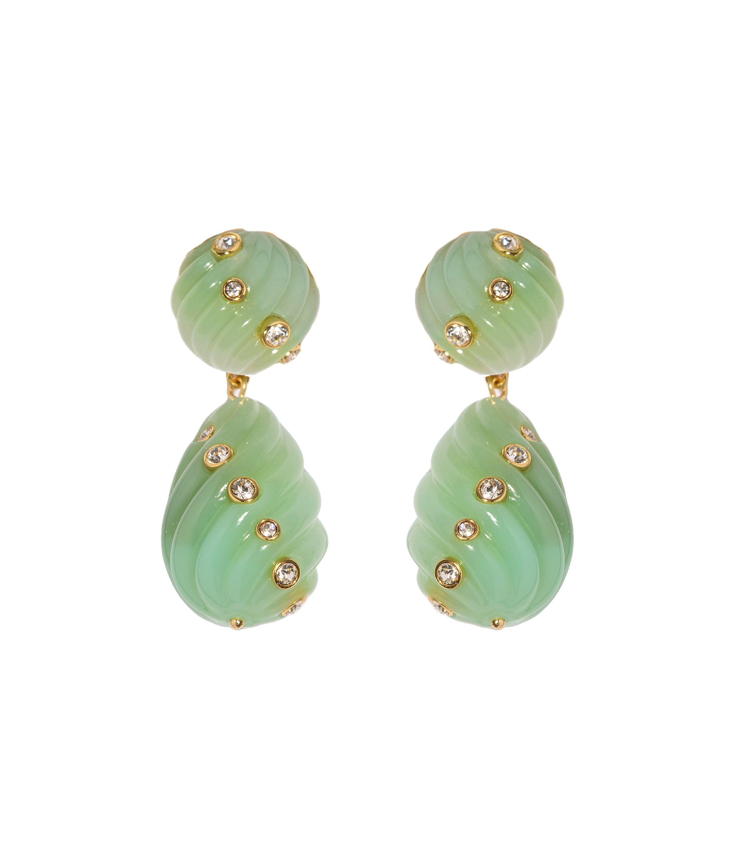 Raeni Drop Earrings in Mint