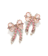 James Bow Earrings in Light Rose