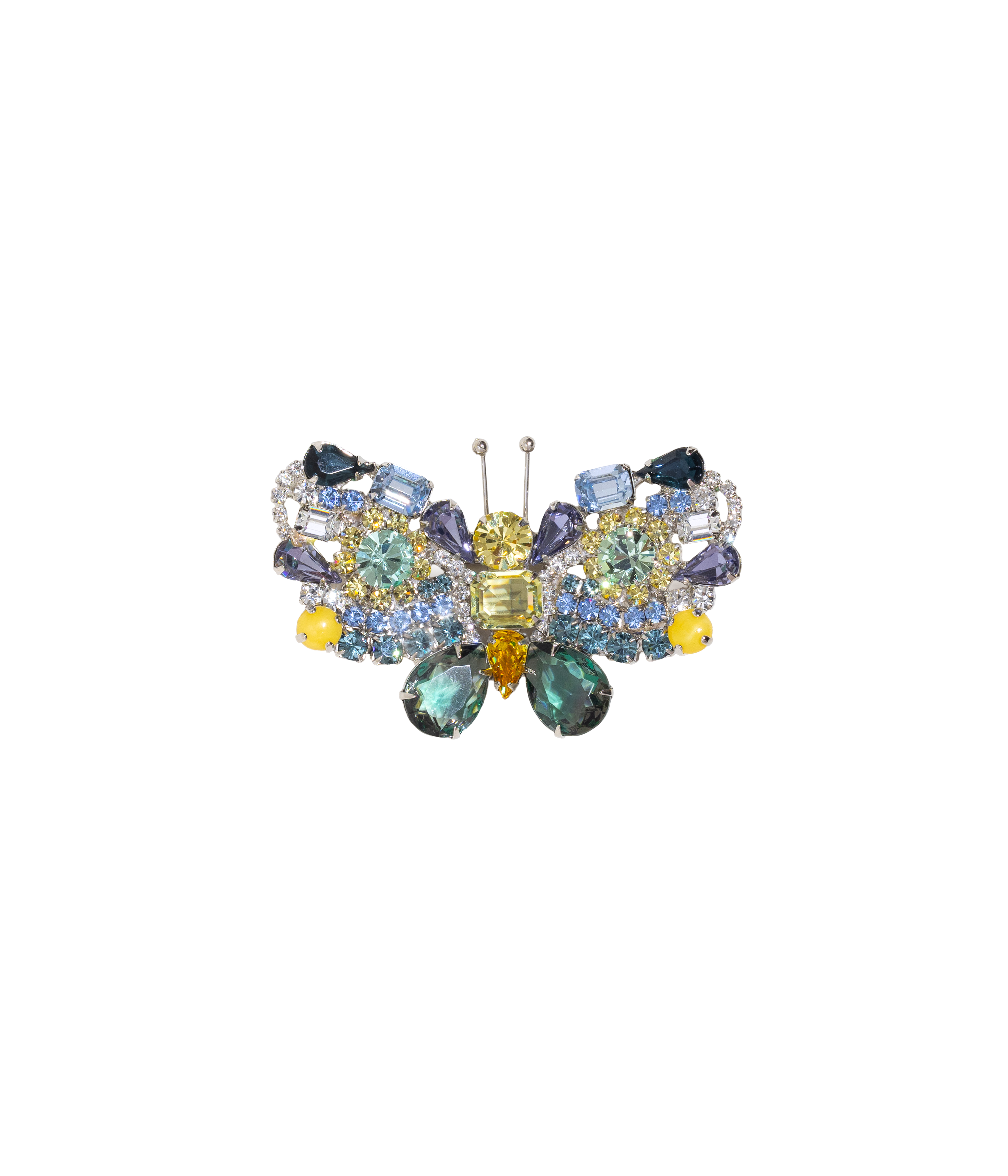 Butterfly in Jonquil / Light Sapphire / Crystal - Limited Edition of 20