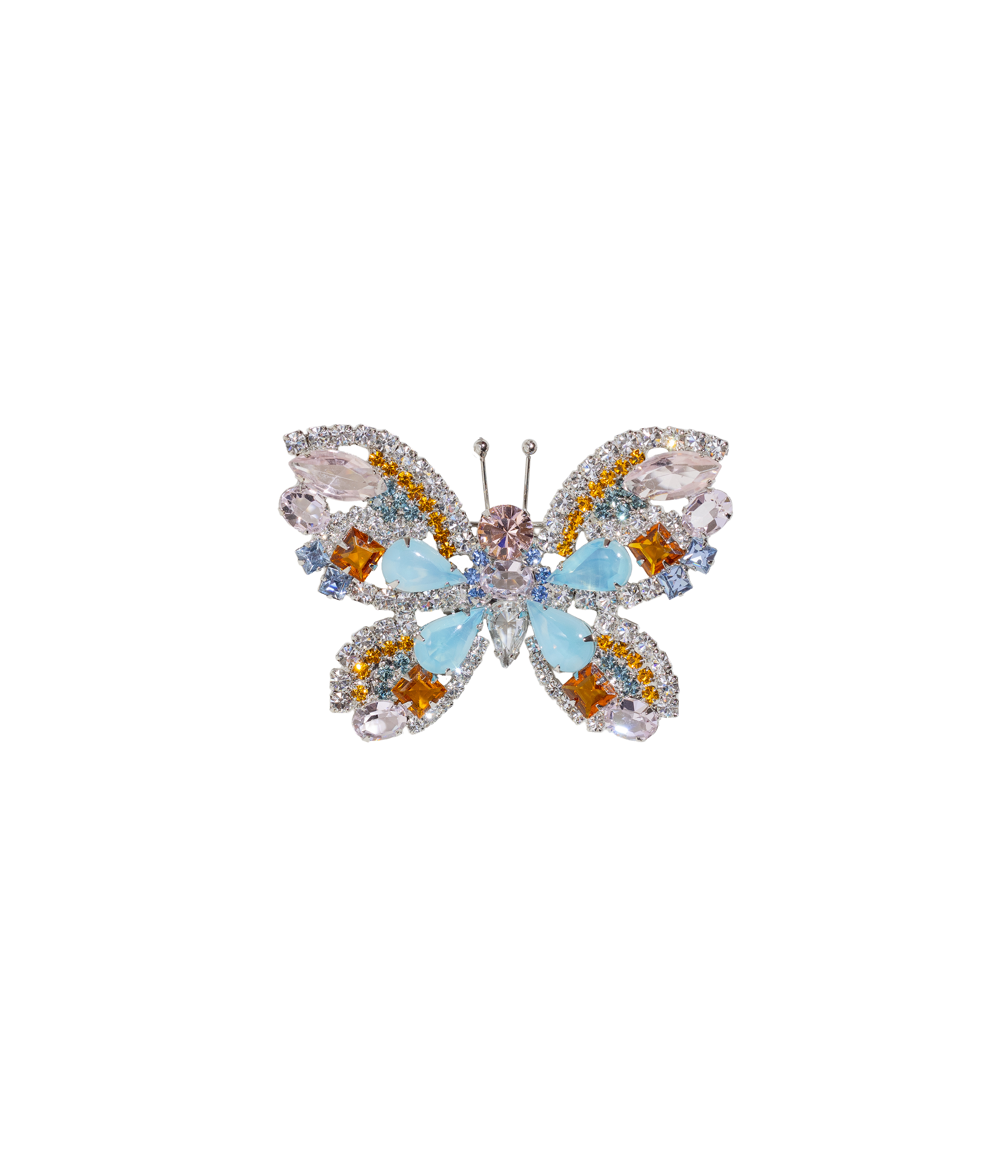 Limited Edition Butterfly in Crystal / Rosaline / Blue Opal - Loren Hope