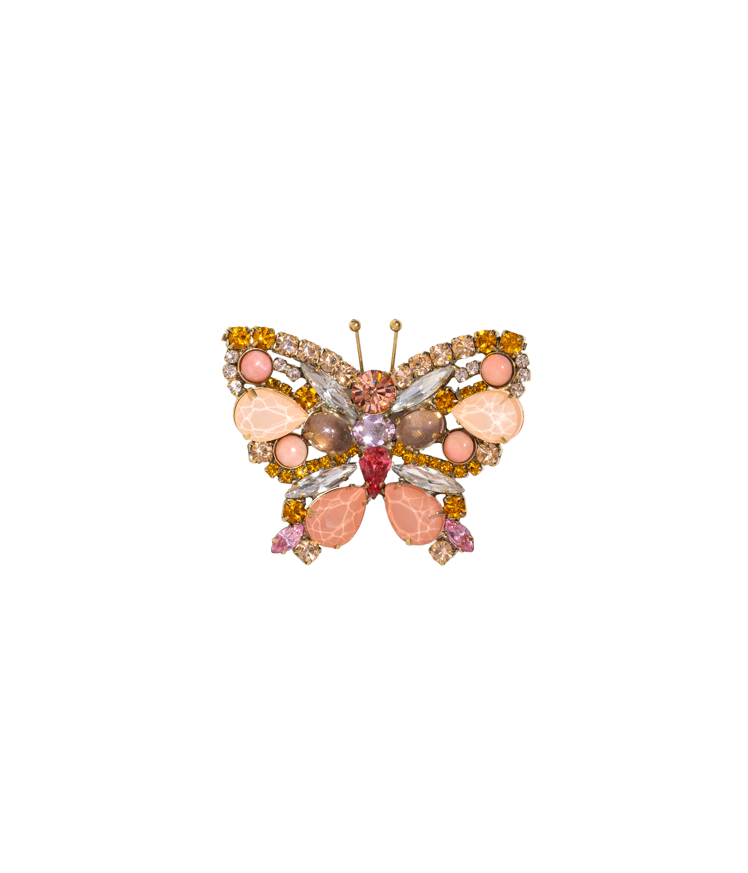Butterfly in Light Peach / Rose / Topaz - Limited Edition of 25