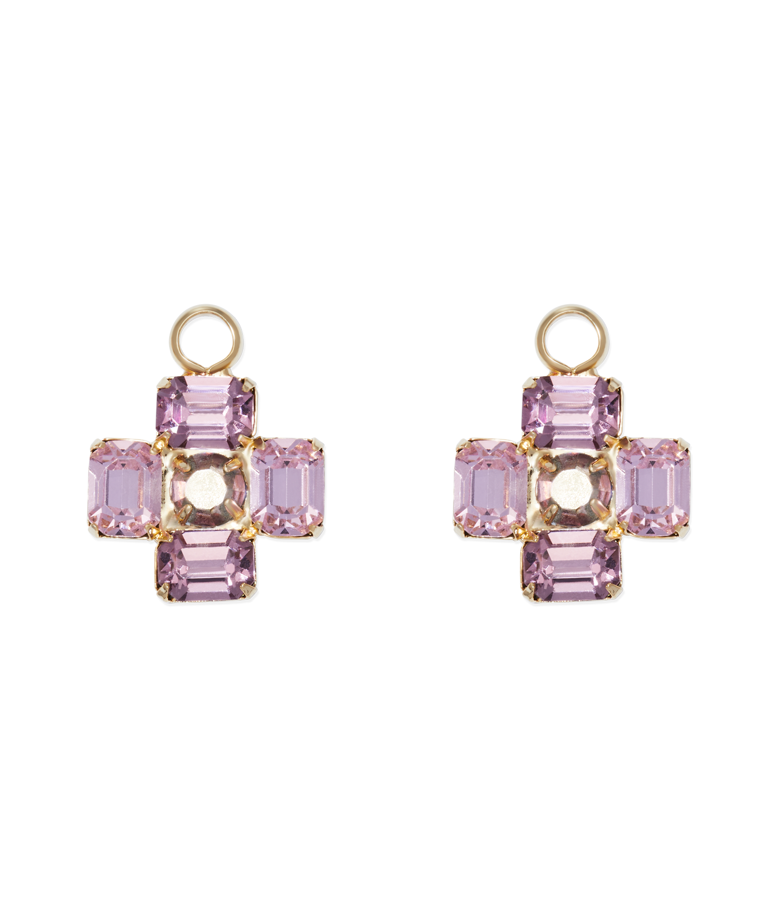 Amethyst Huggie Charms