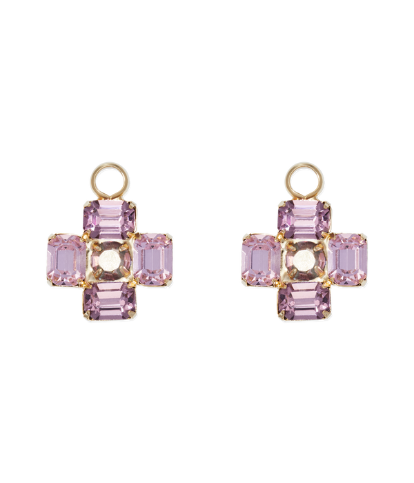 Amethyst Huggie Charms