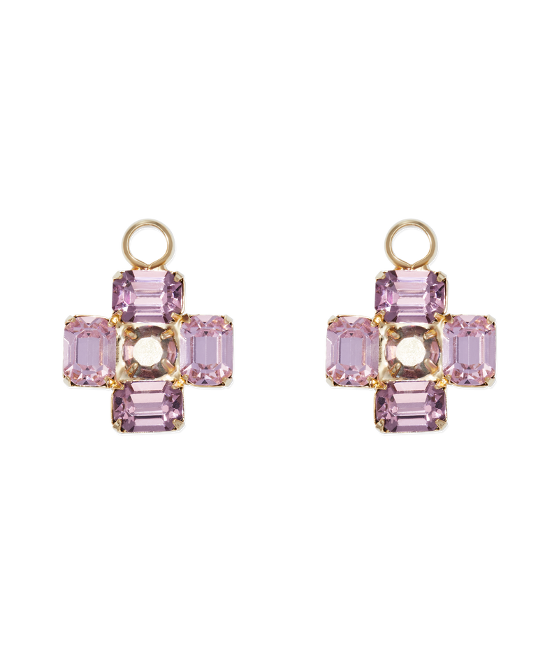 Amethyst Huggie Charms