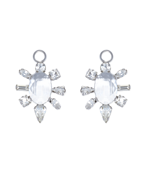 Crystal Burst Huggie Charm