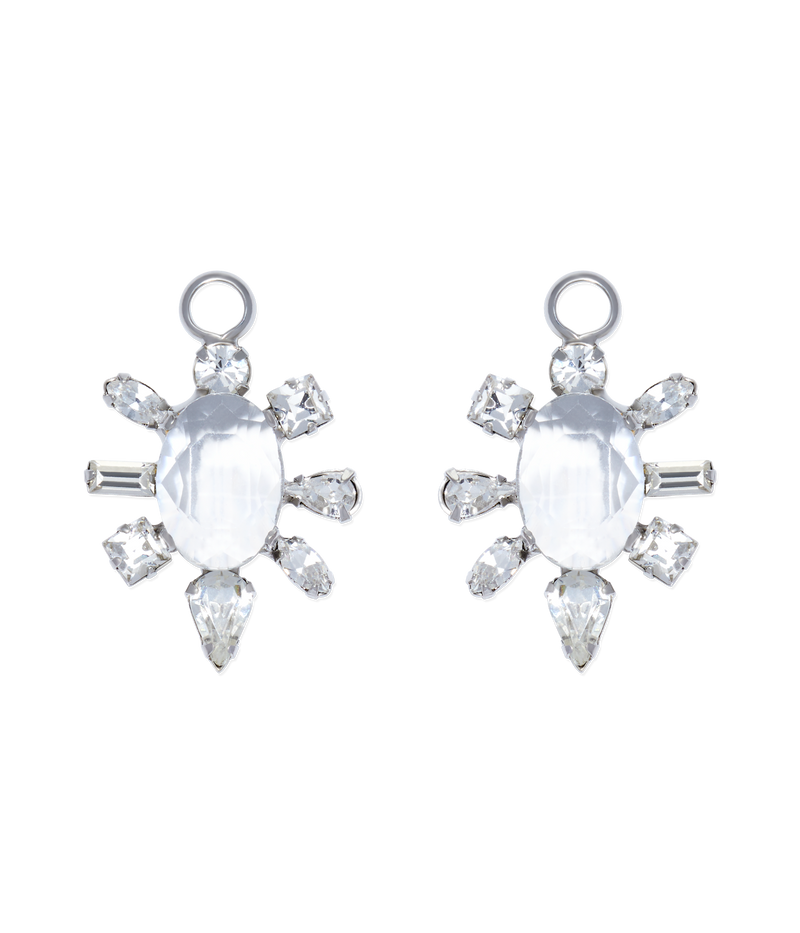 Crystal Burst Huggie Charm