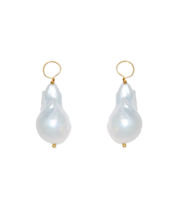 Pearl Huggie Charms
