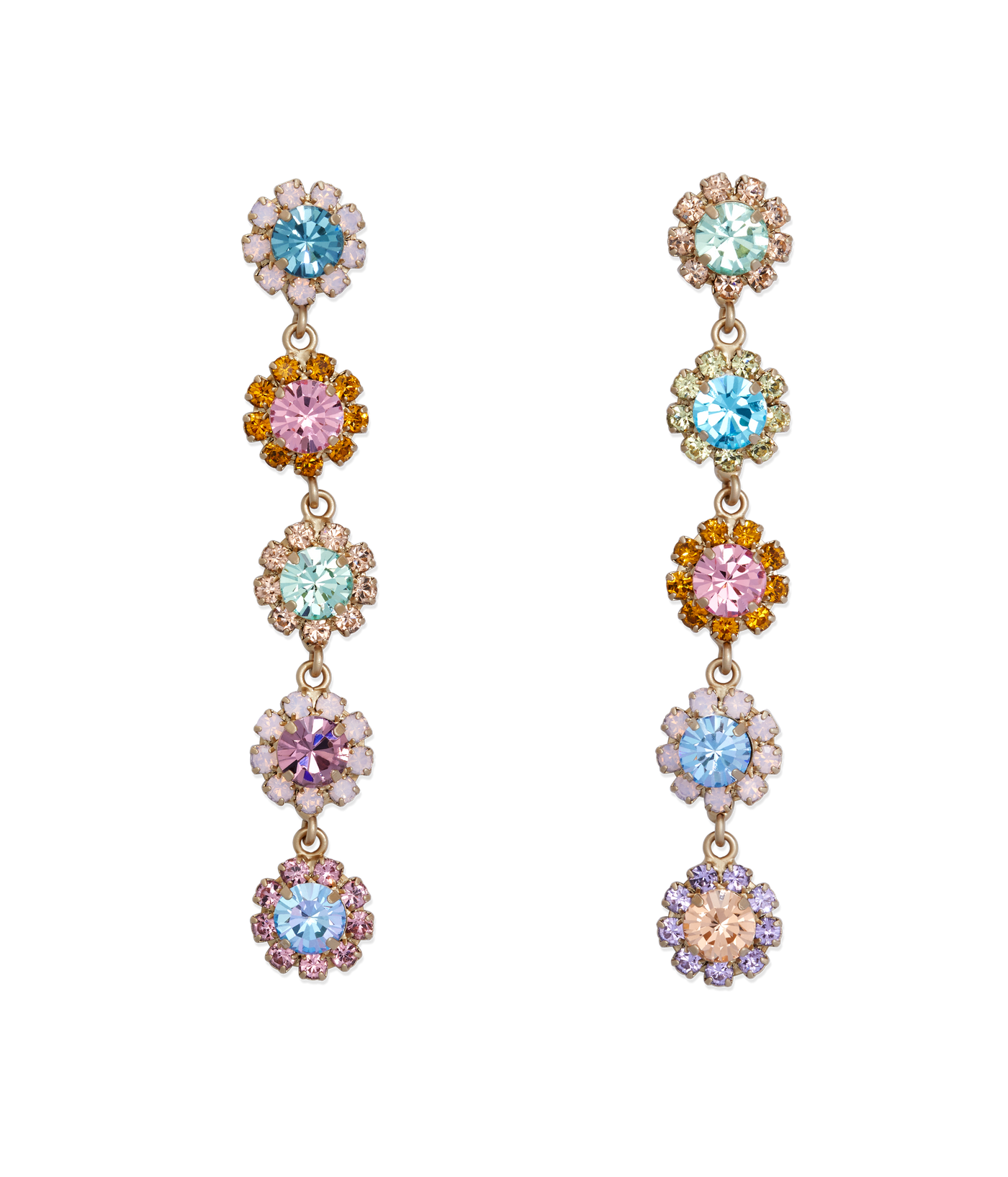 LOREN HOPE GEORGIE DROP EARRINGS, LOW TIDE NAVY