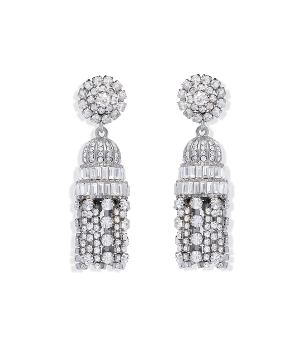 Dynasty Crystal Tassel Earrings