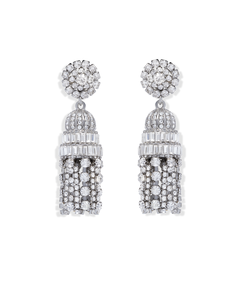 Dynasty Crystal Tassel Earrings